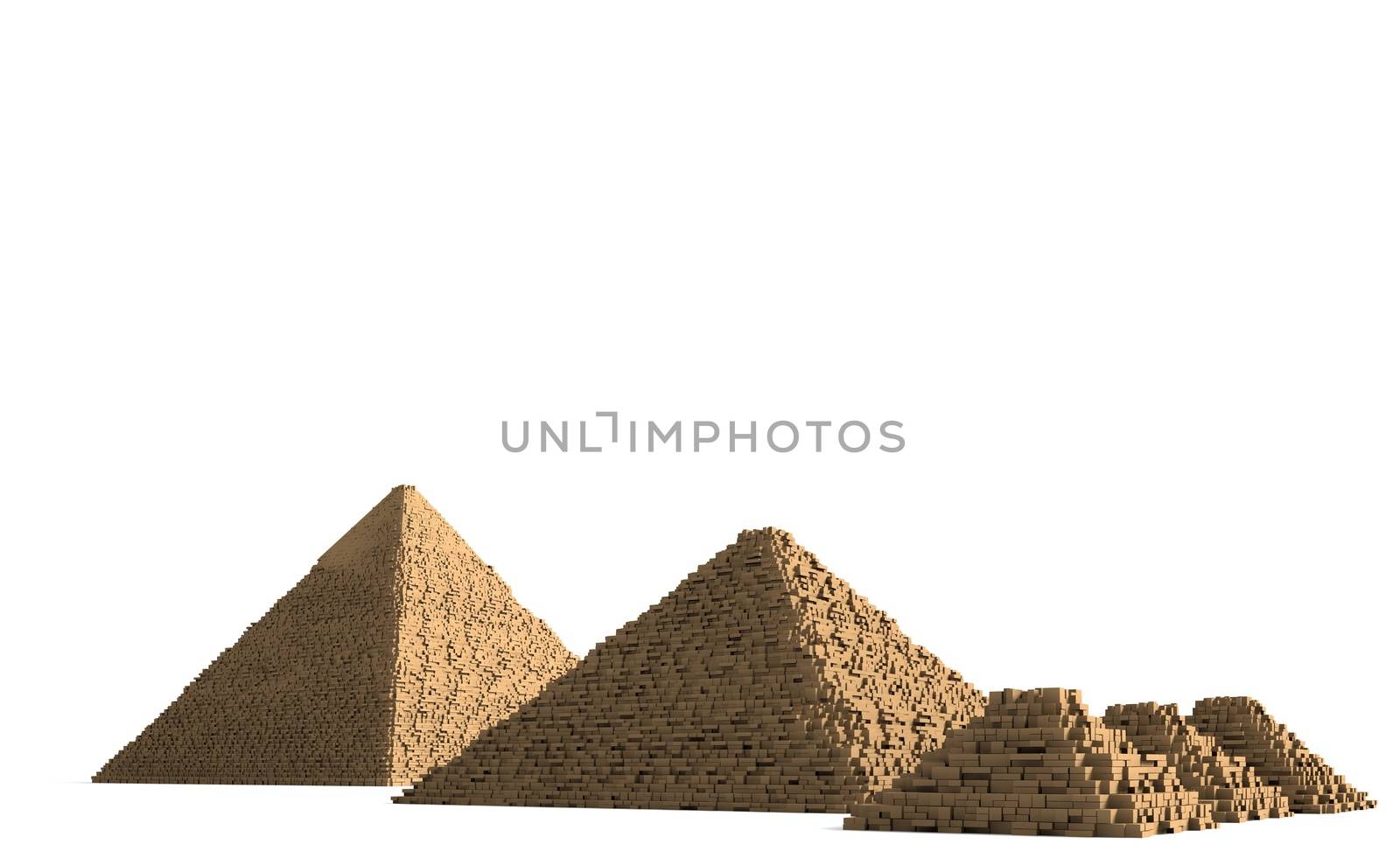 Giza pyramid complex 4 by 3DAgentur