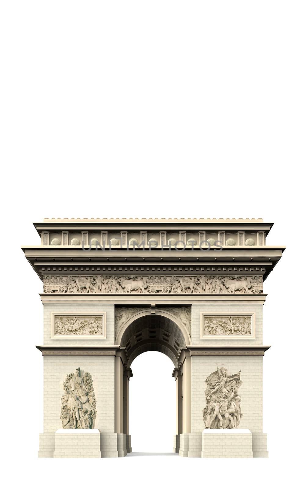 The Arc de Triomphe is a monument built from 1806 to 1836 on the Place Charles de Gaulle in Paris.