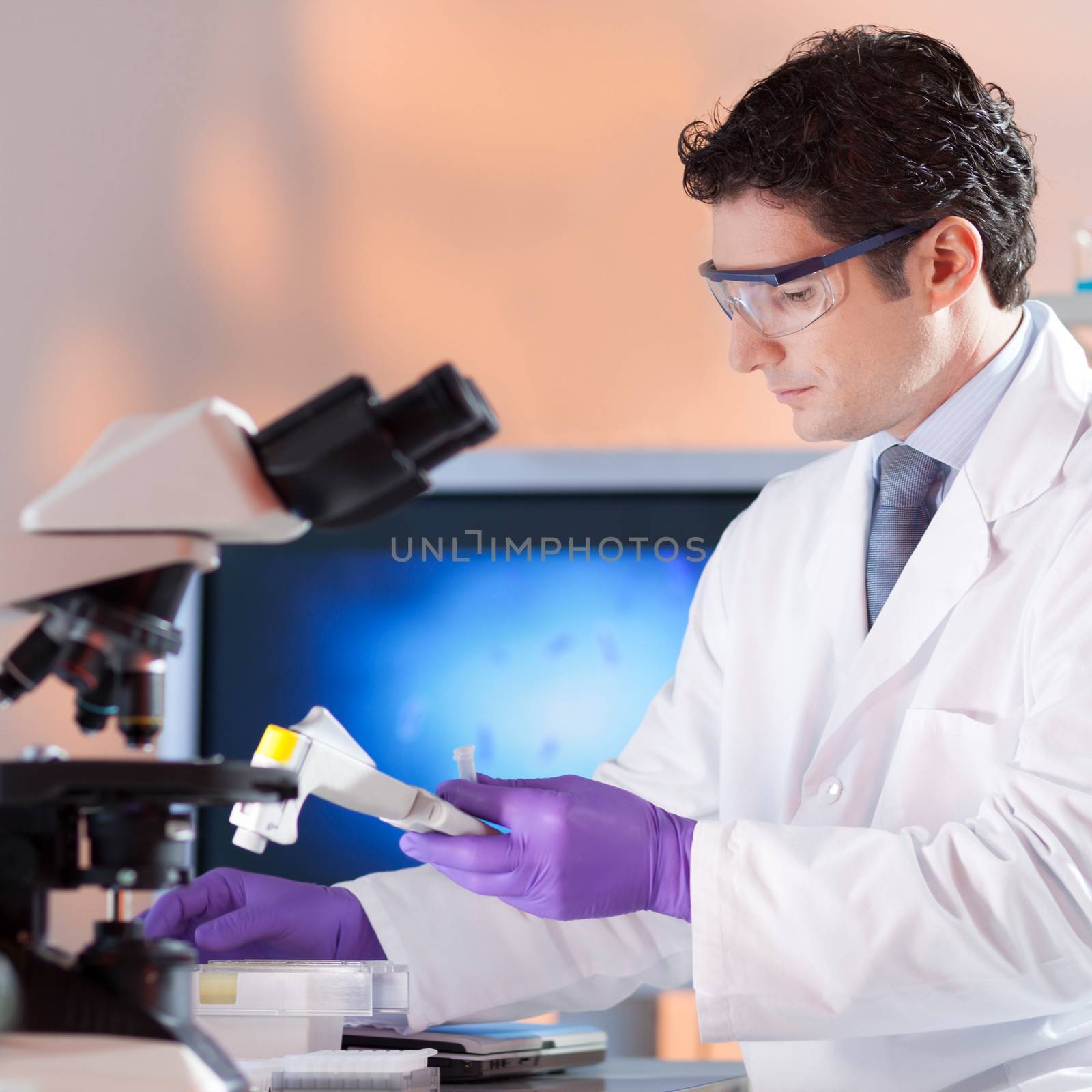 Portrait of a  male health care professional in his working environment.