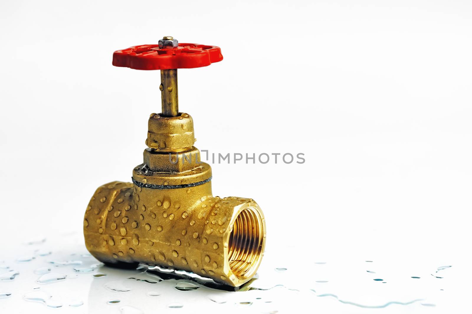 Shut-off valve with the red wheel by kosmsos111