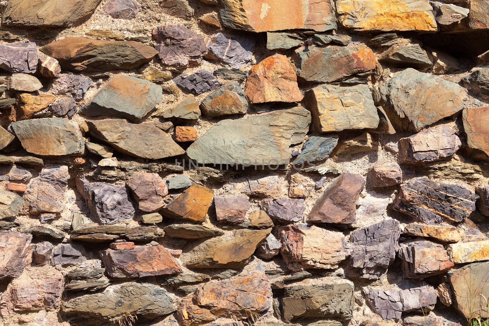 Pattern of decorative stone wall surface