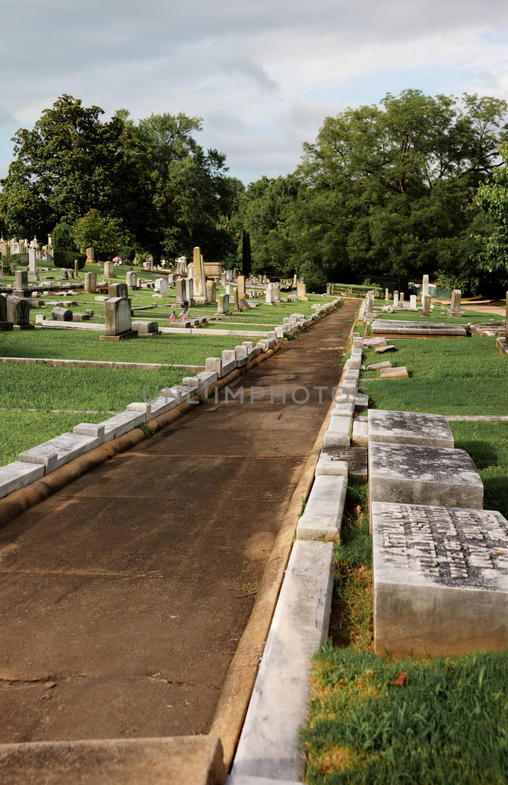 Historic Springwood Cemetery in Greenville, South Carolina