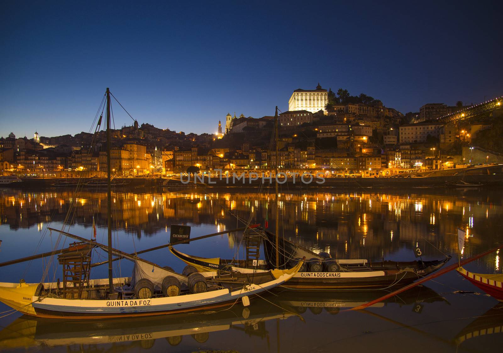 old town river area of porto in portugal