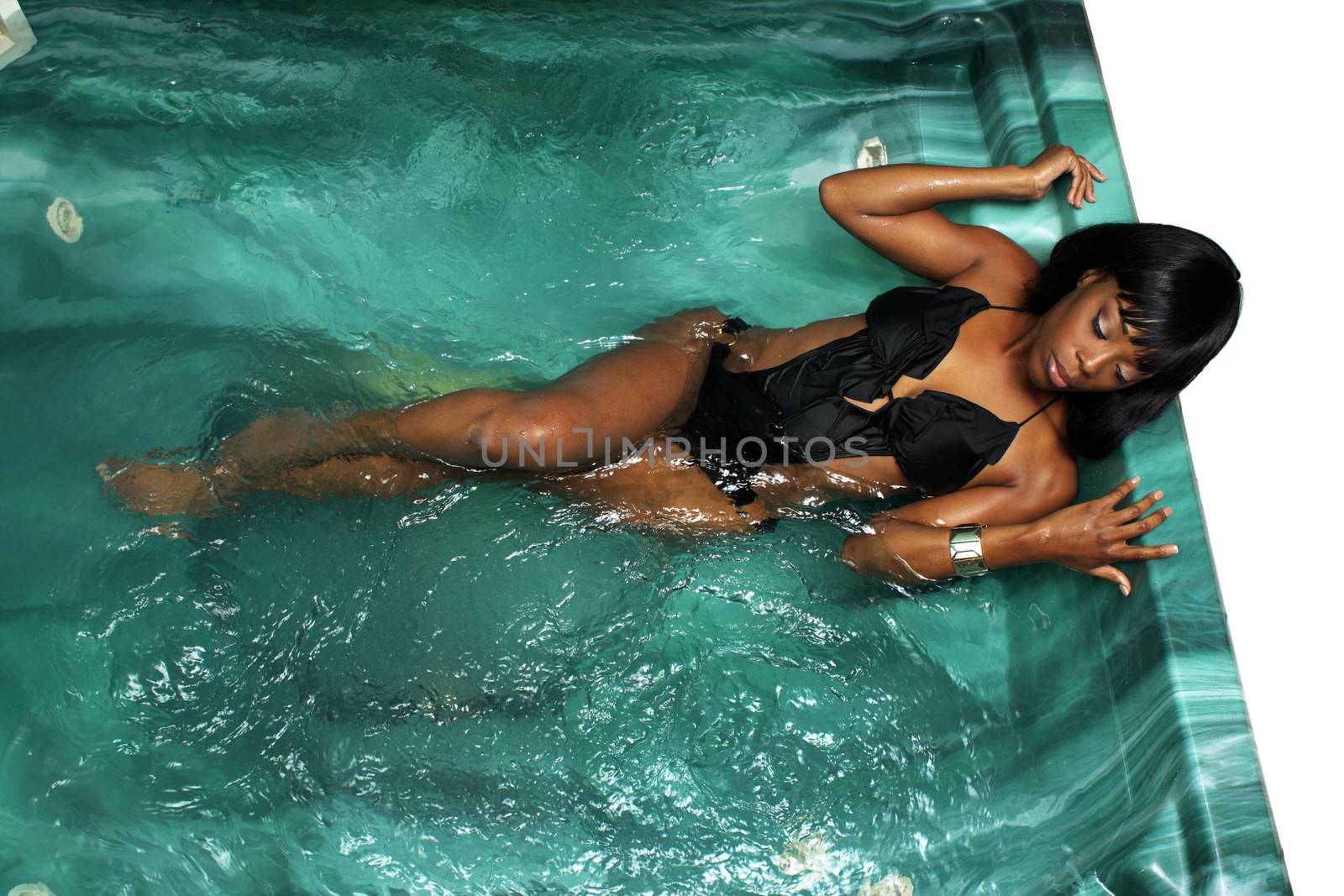 Beautiful Woman in a Hot Tub (5) by csproductions