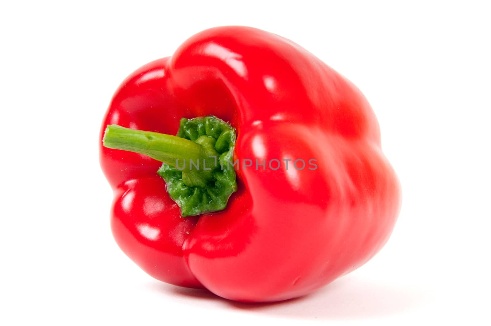 Red pepper isolated on white background 