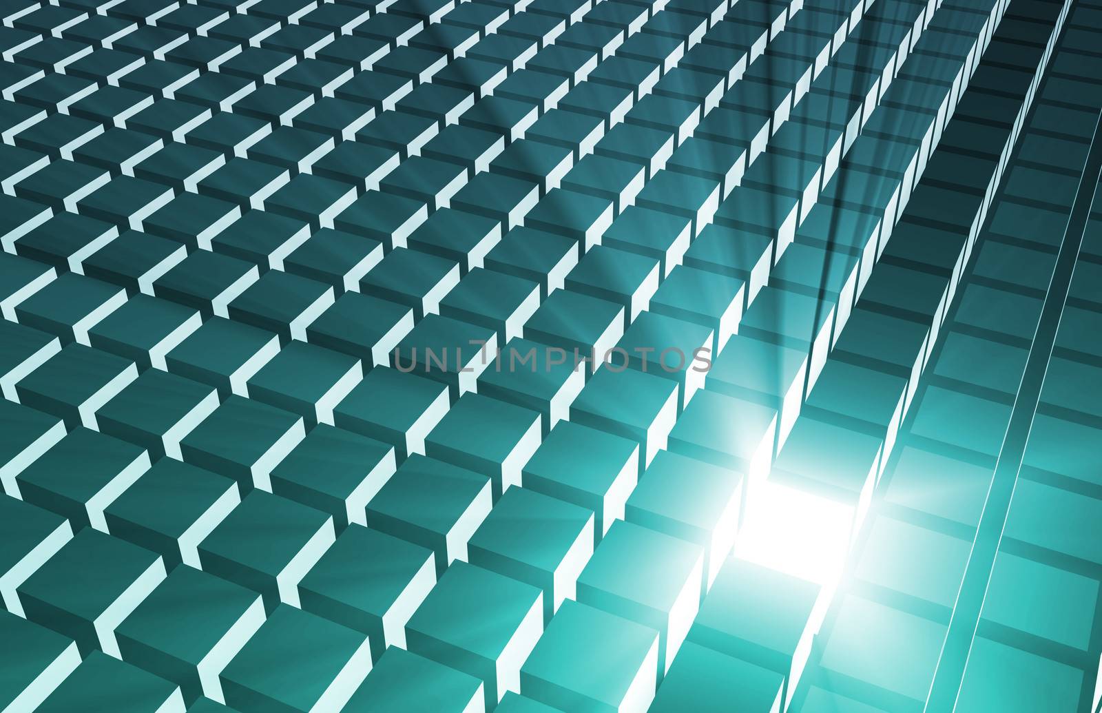 3D Business Background as Leadership Concept Abstract