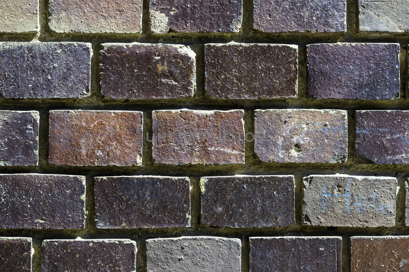 Clousep of a brick wall for background texture