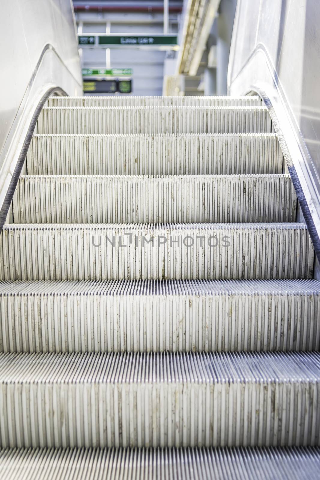 escalator in a public building by w20er