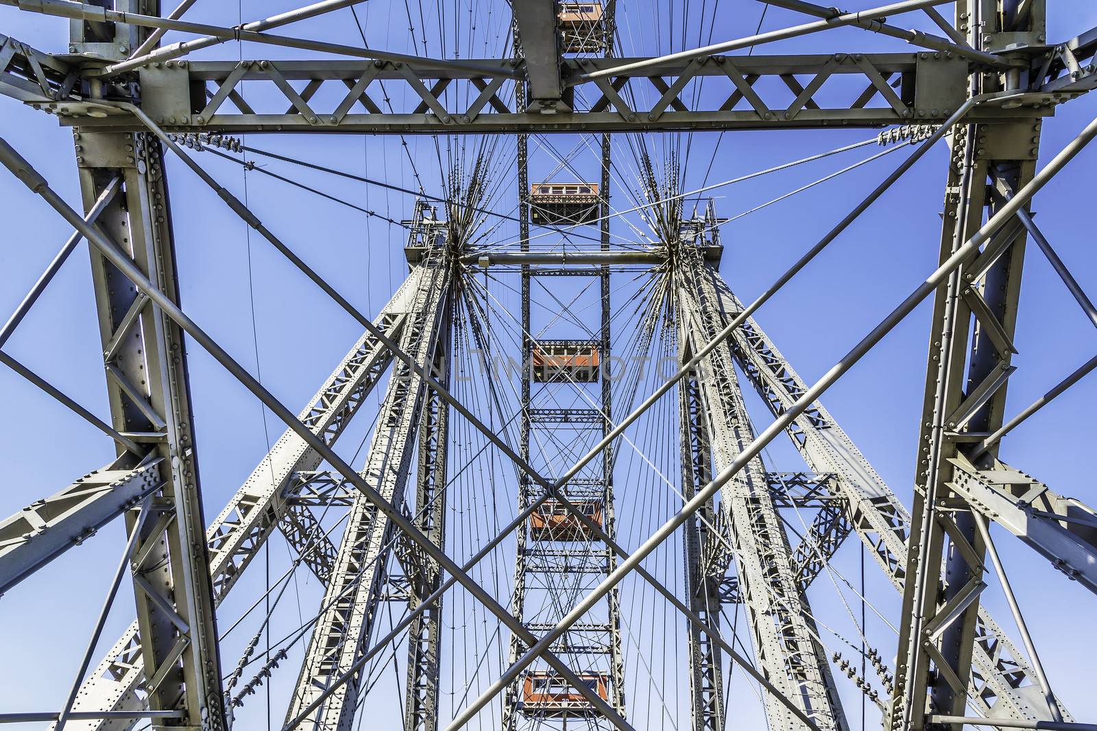 Picture of big wheel on Prater in Vienna, Austria