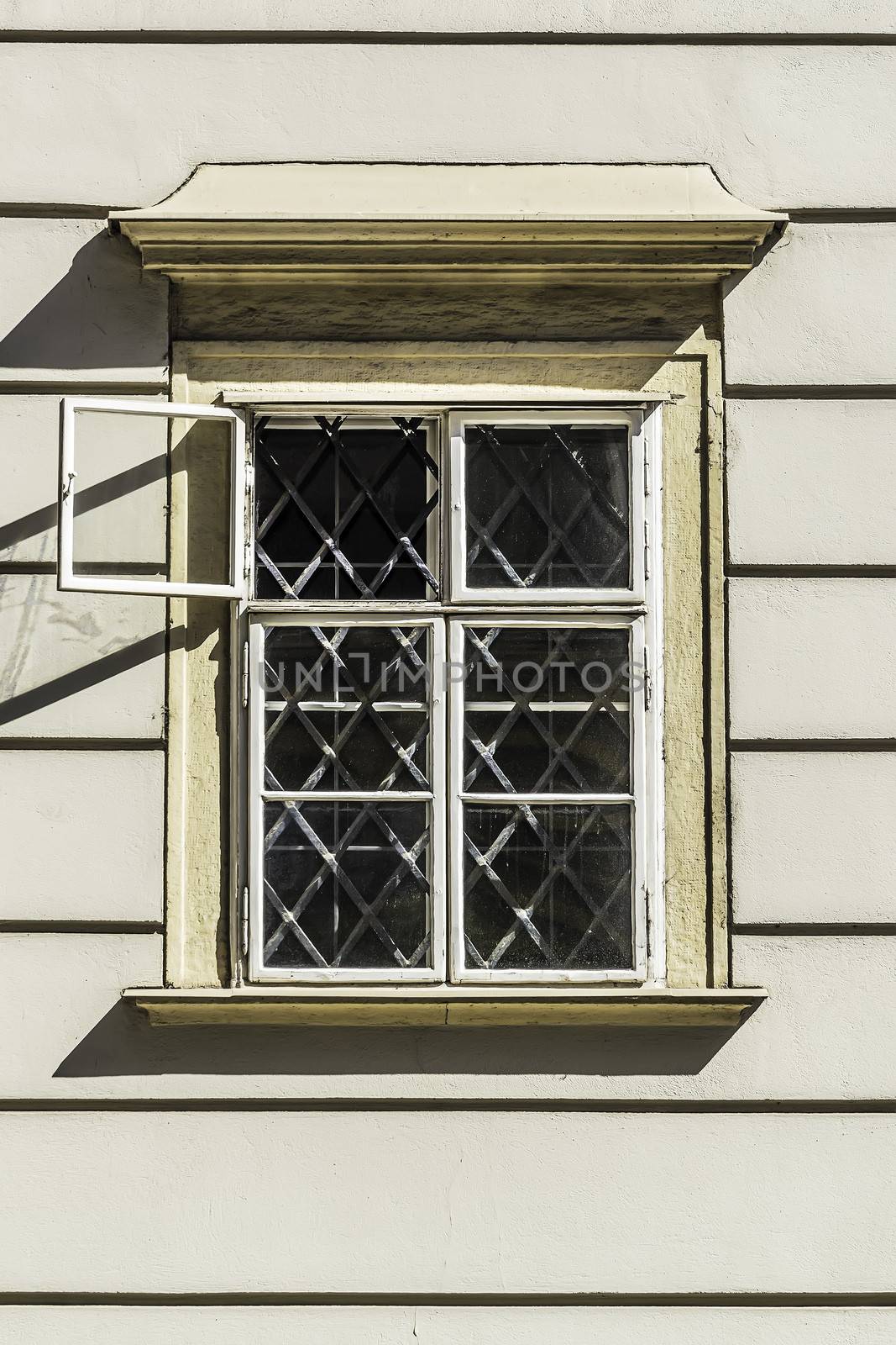 Image of a window on the outside wall of a building