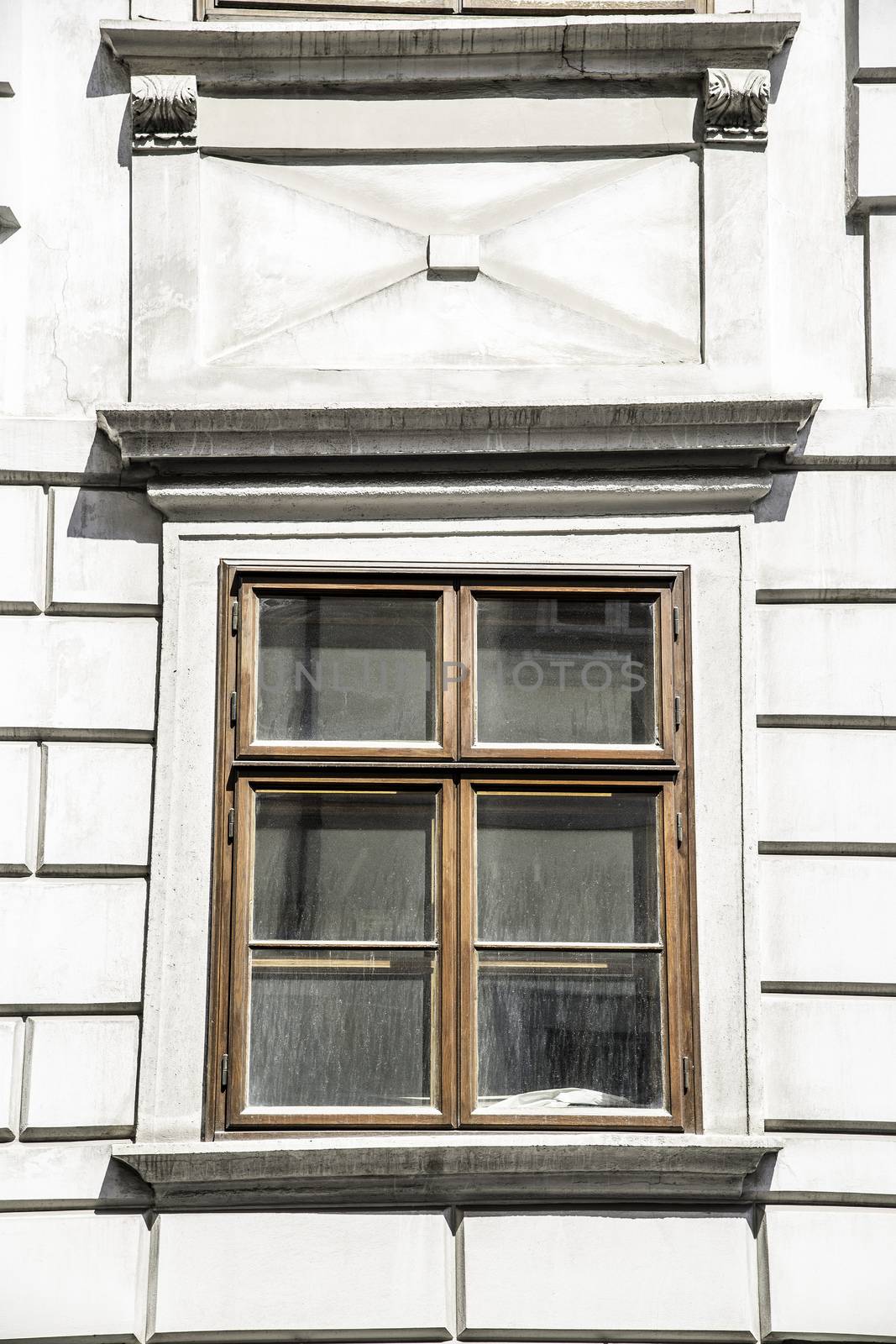 Image of a window on a old building in Vienna, Austria