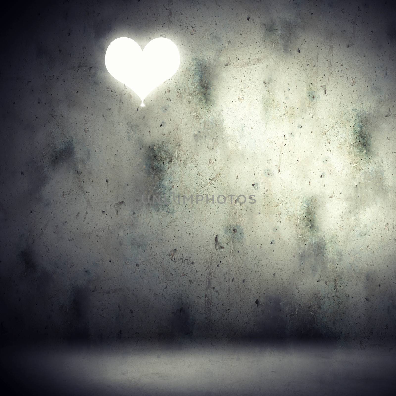 Background image with heart illustration. Love concept