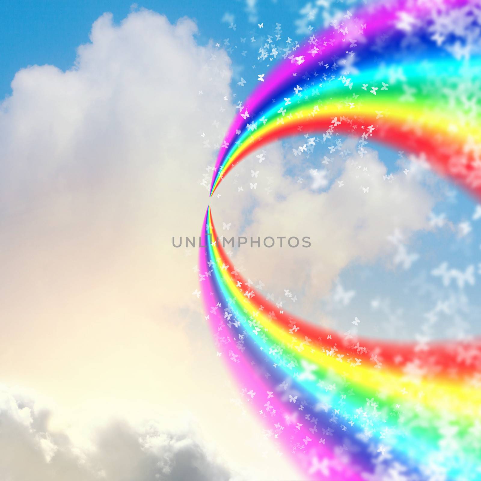 Rainbow in sky by sergey_nivens