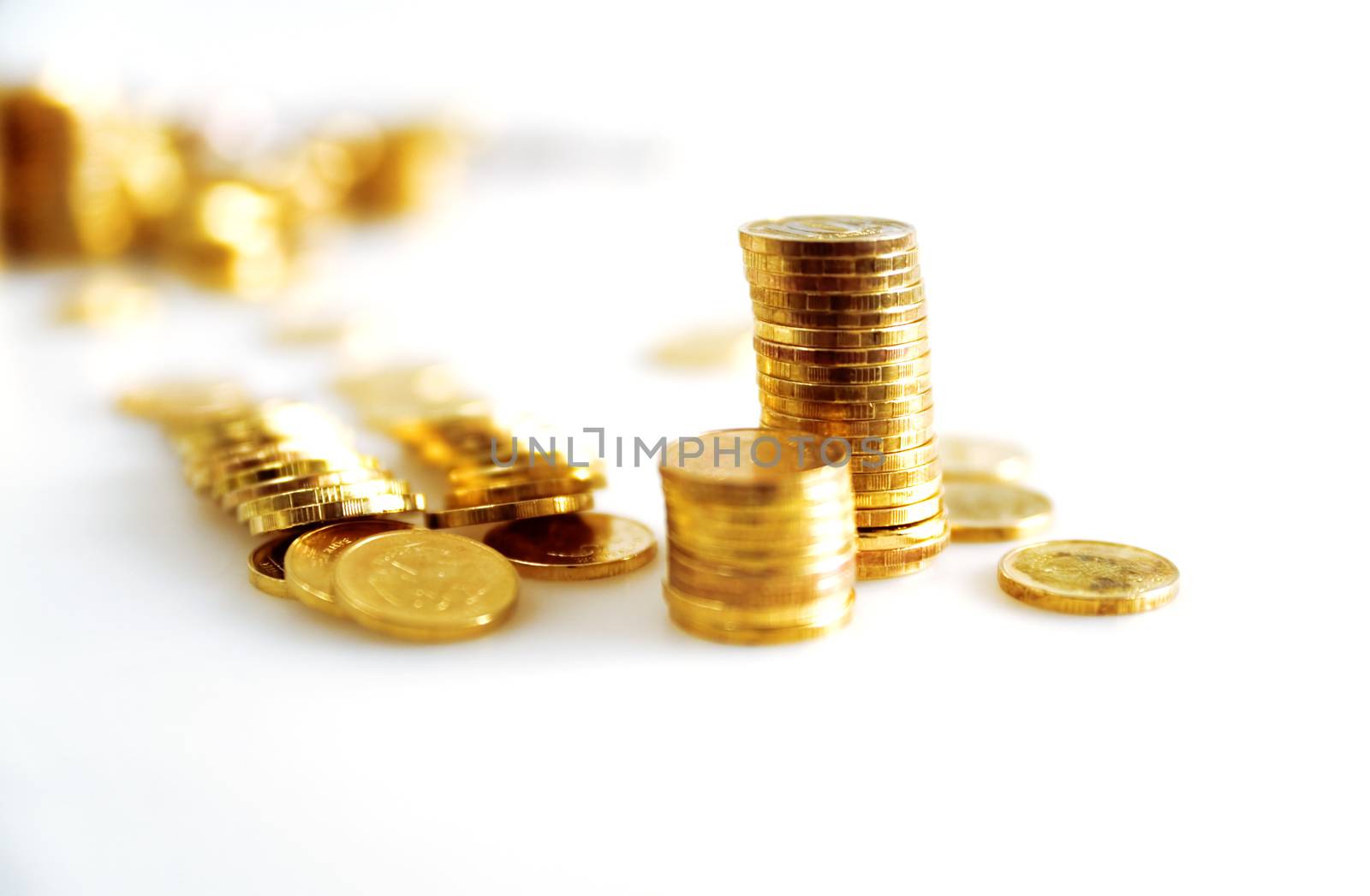 bright golden coins by Serp