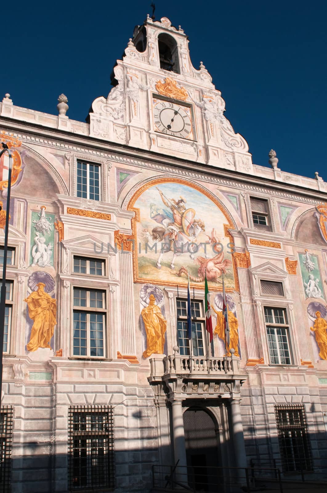 Palazzo San Giorgio or Palace of St. George in Genoa, Italy