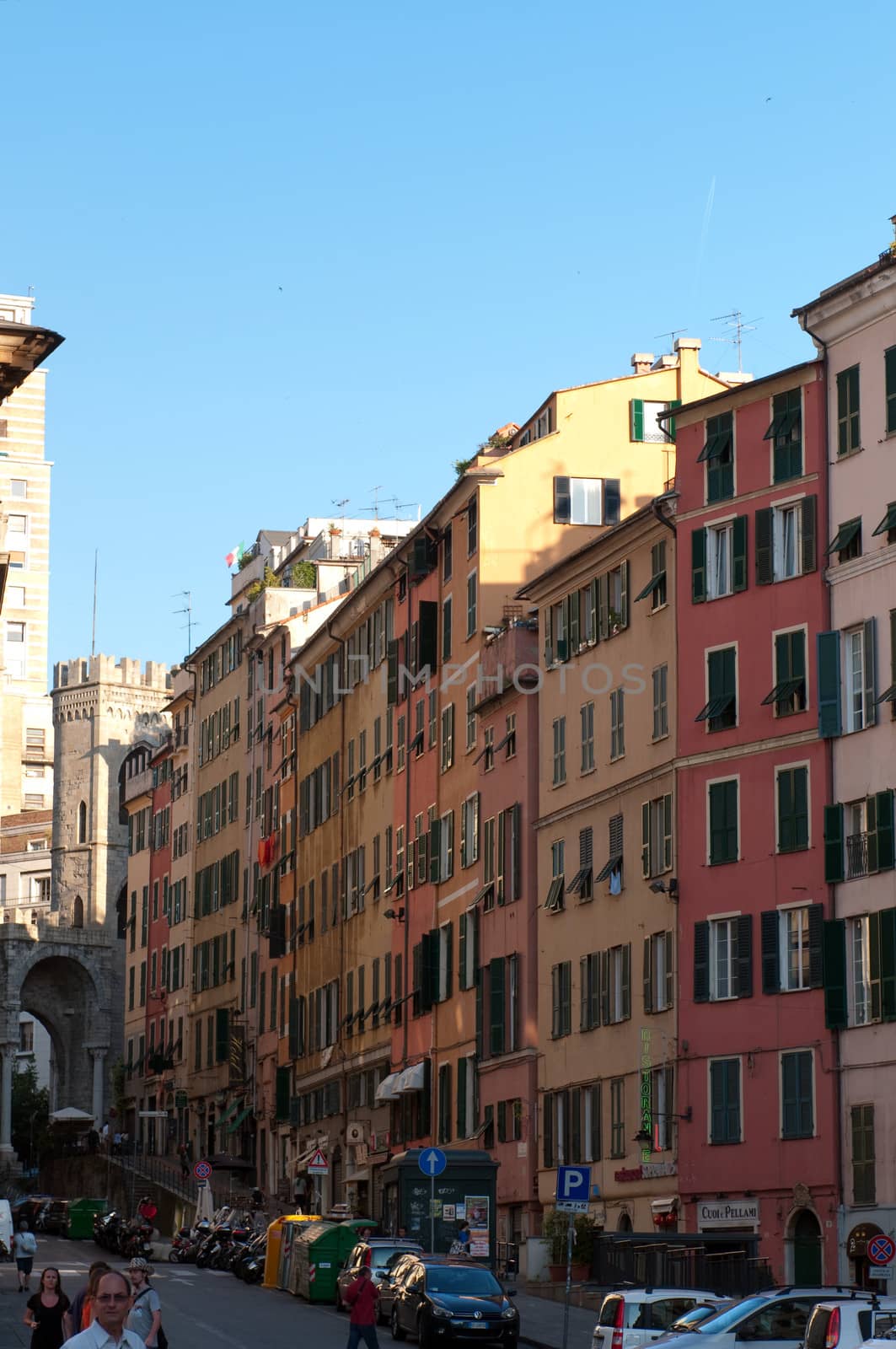 Street of Genoa. Italy