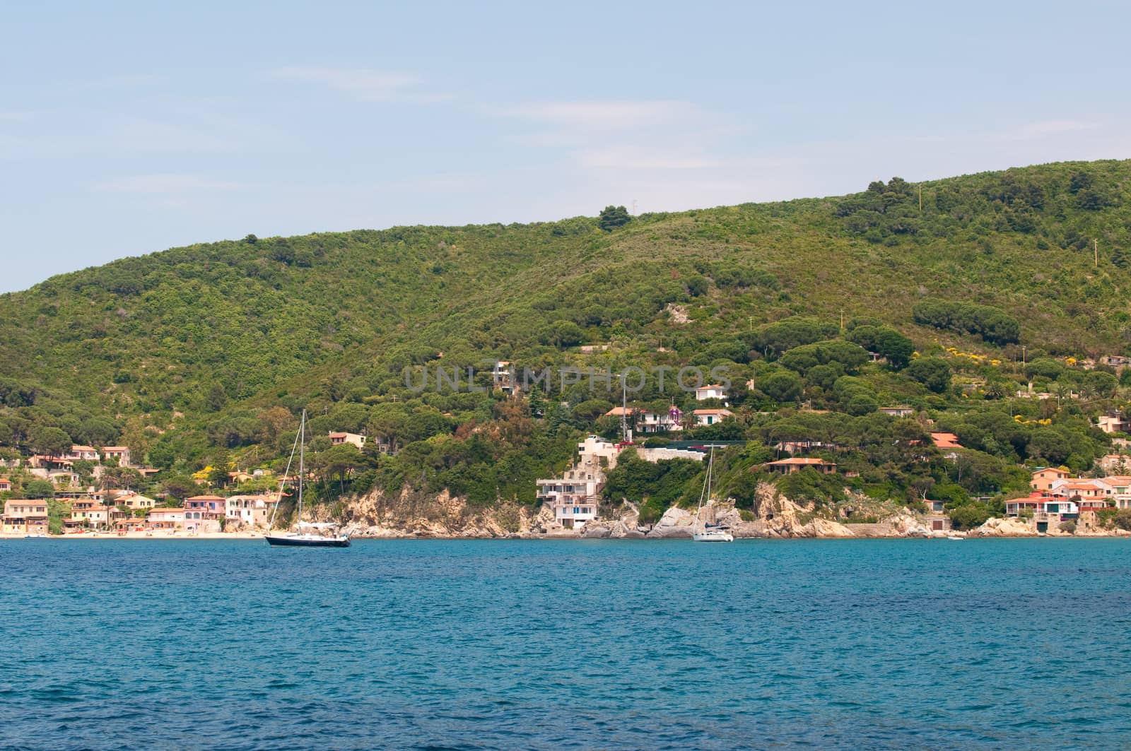 Coastline of the Elba island. Italy