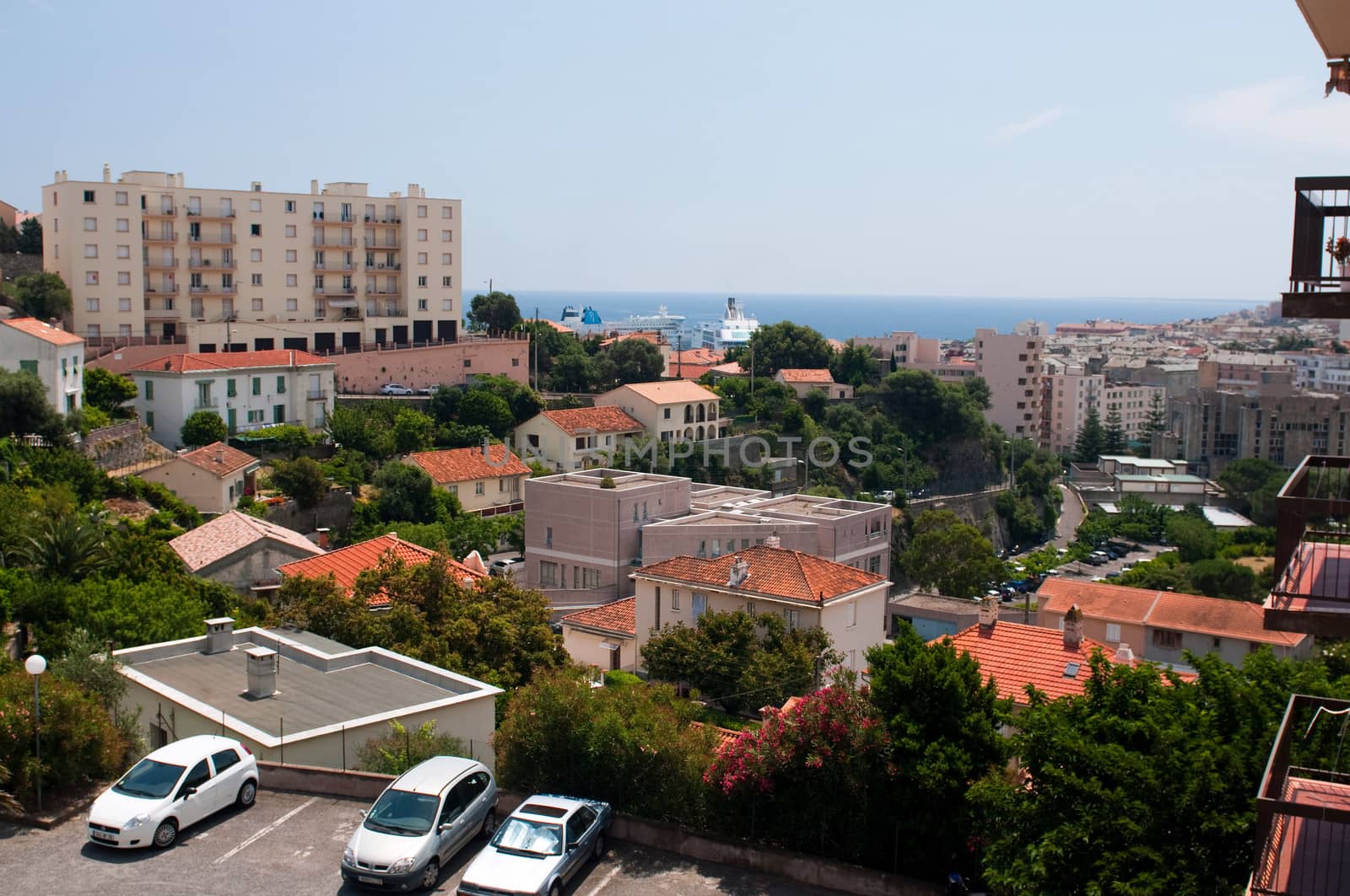 Cityscape of Bastia. Corsica, France