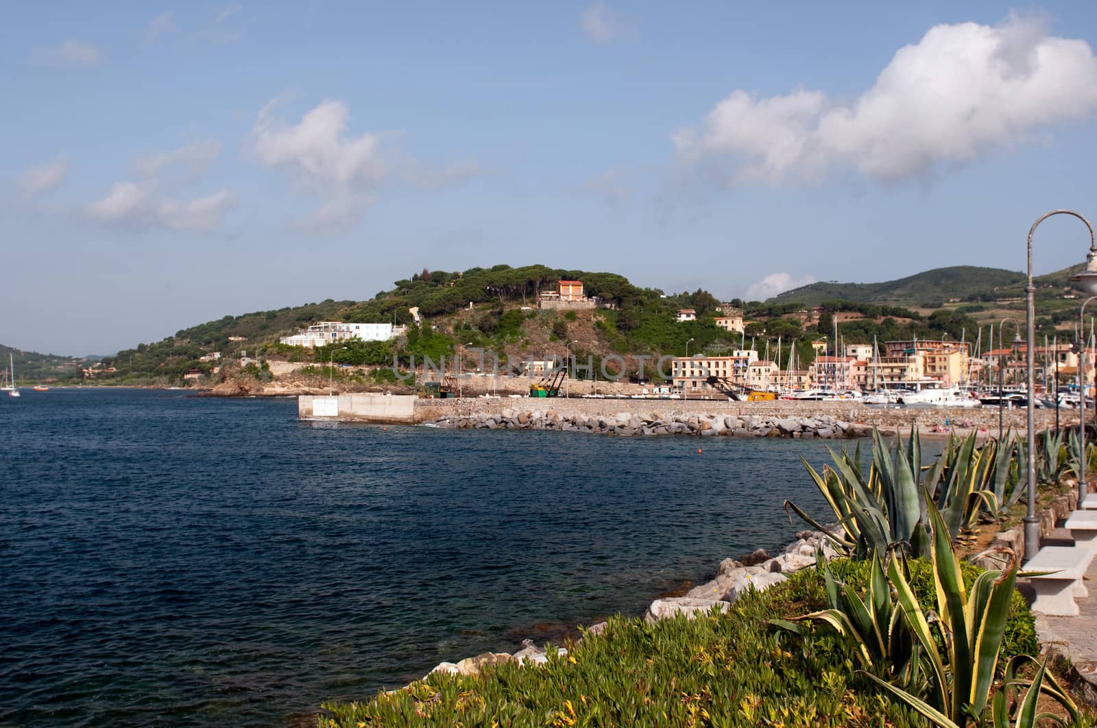 Coastline in Porto_Azzurro. Elba island. Italy