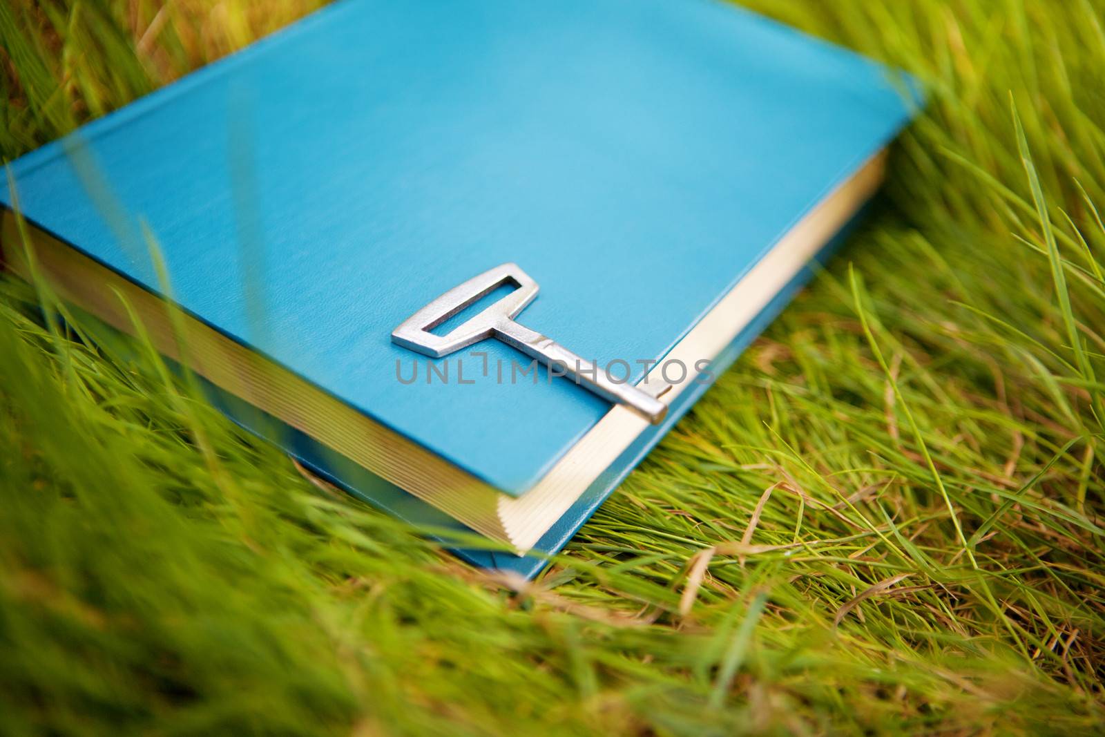 key on the book outside