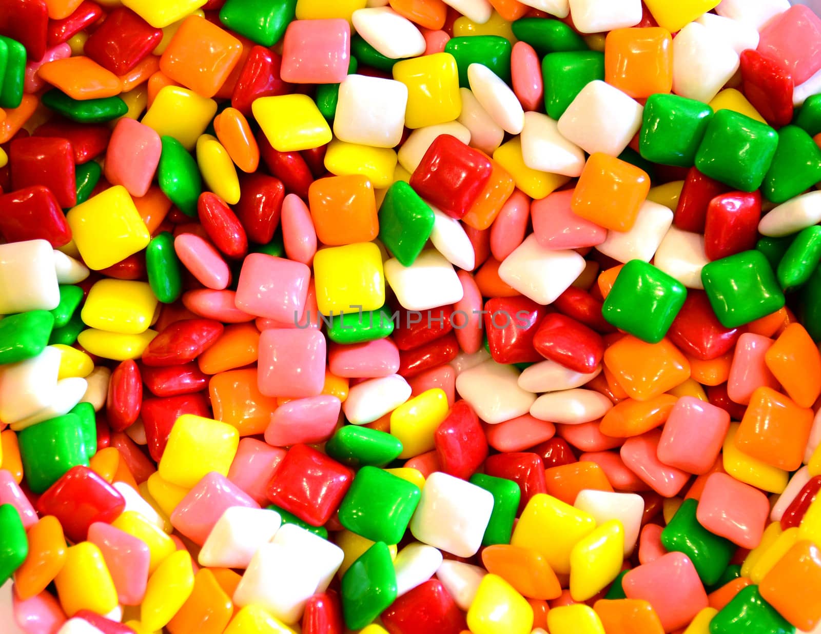 colorful square gum or candy background