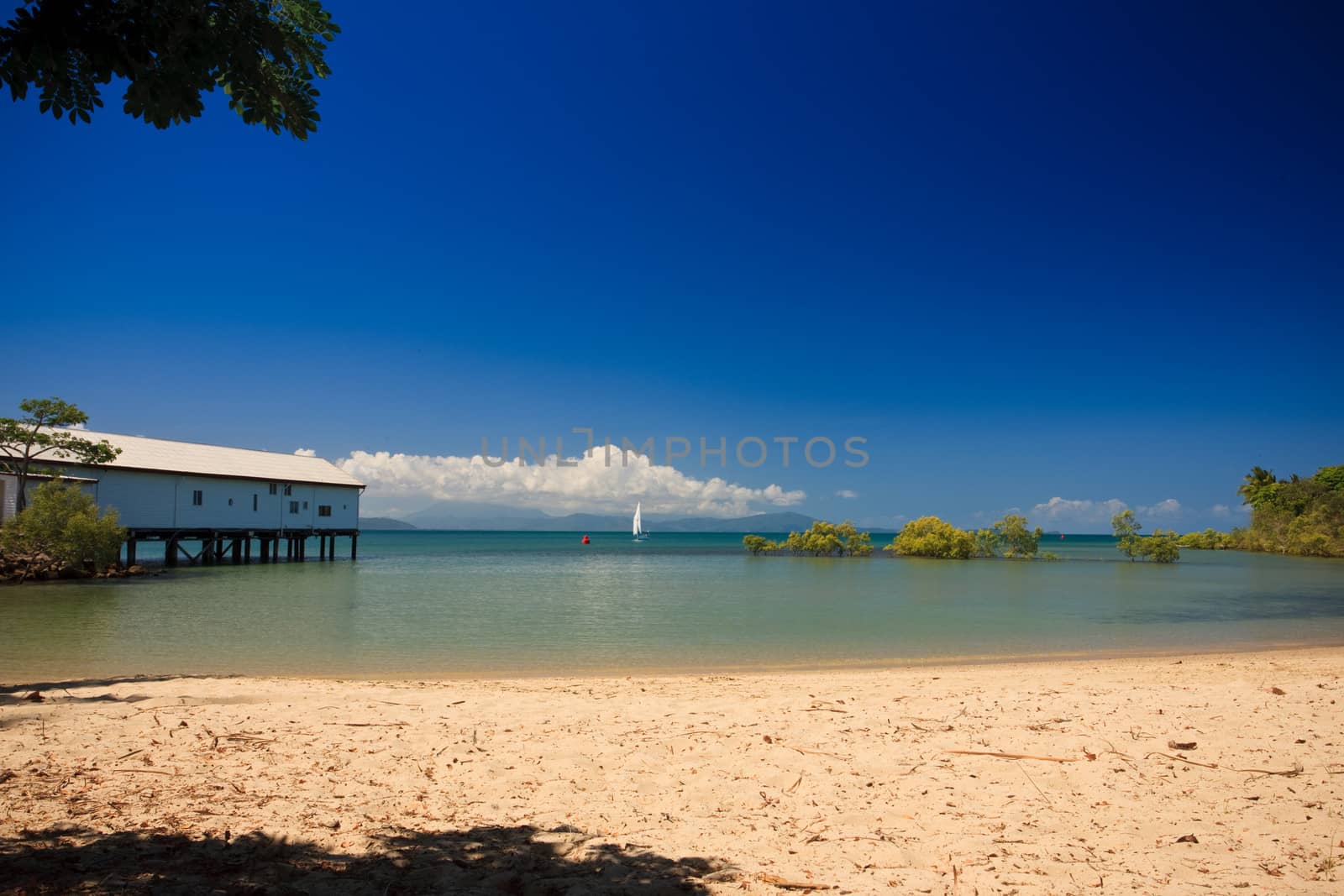 Tropical bay scenery by jrstock