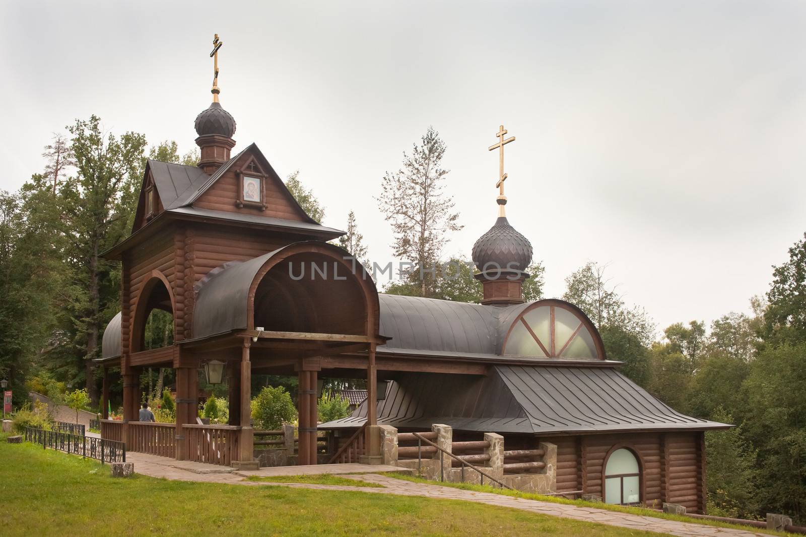 Sacred spring and bath-house at Savvino-Storozhevsky monastery.