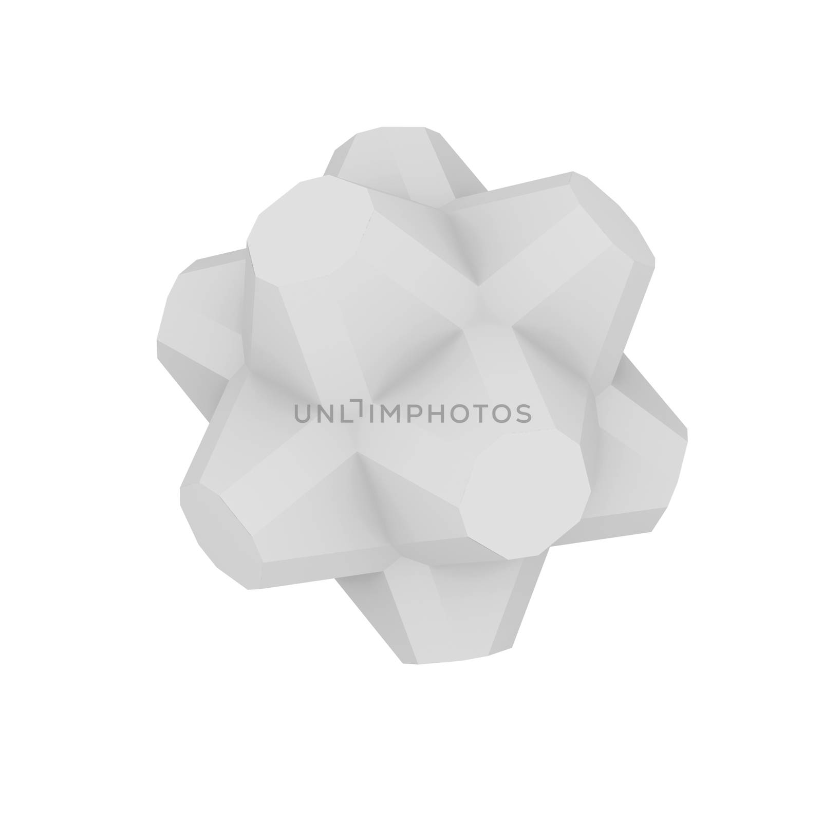 Abstract architecture. Isolated render on the white background