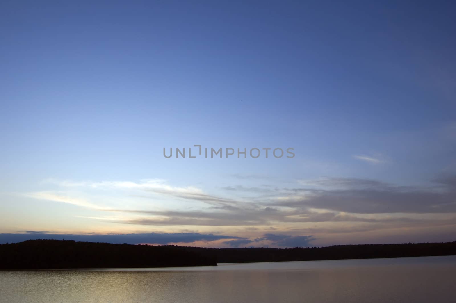Sunset on White Throut Lake in Algonquin Park