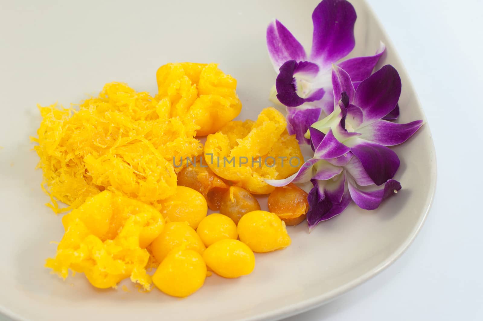 thai sweets, thong yot the thai eggdrop sweet