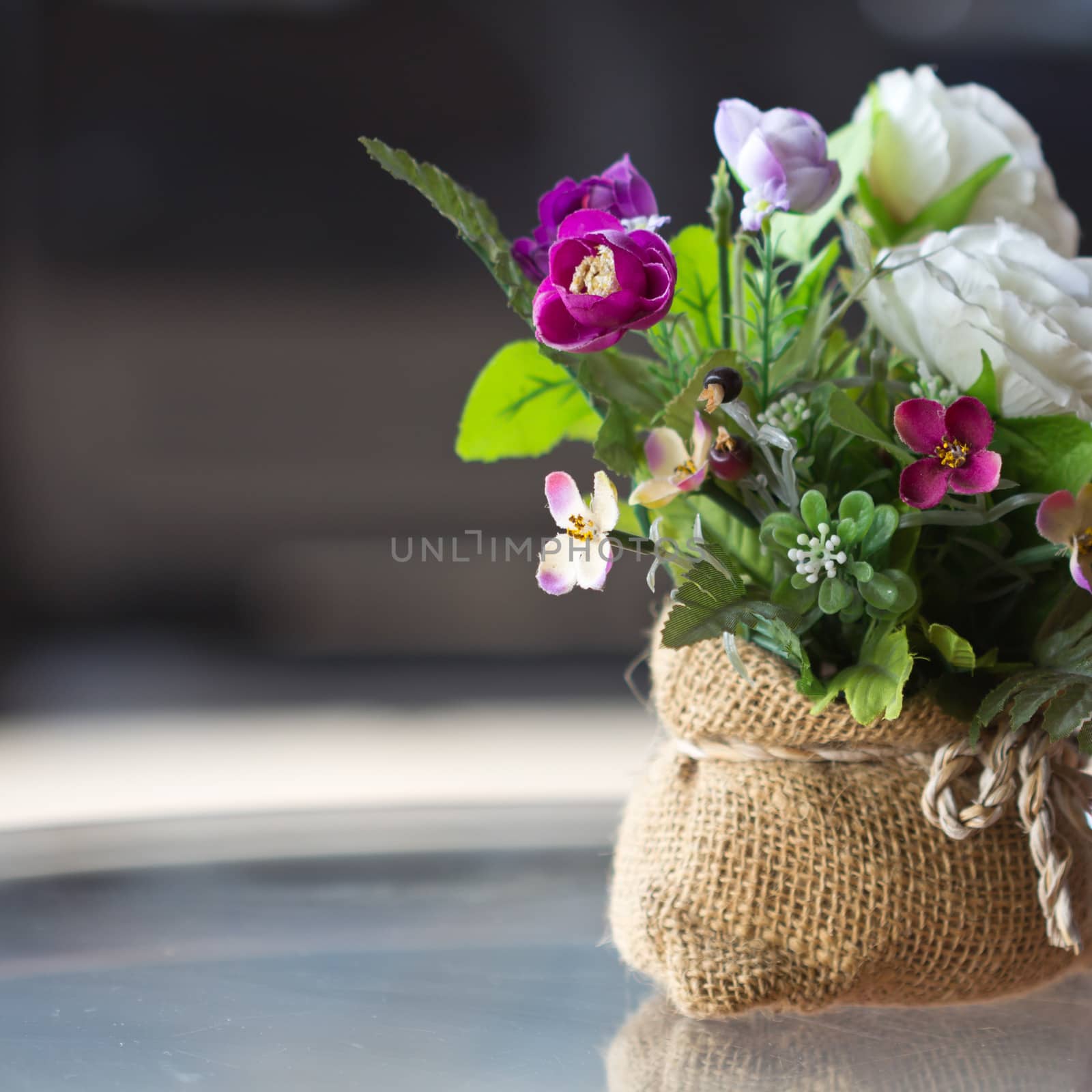 Fabric flowers made by hand with beauty