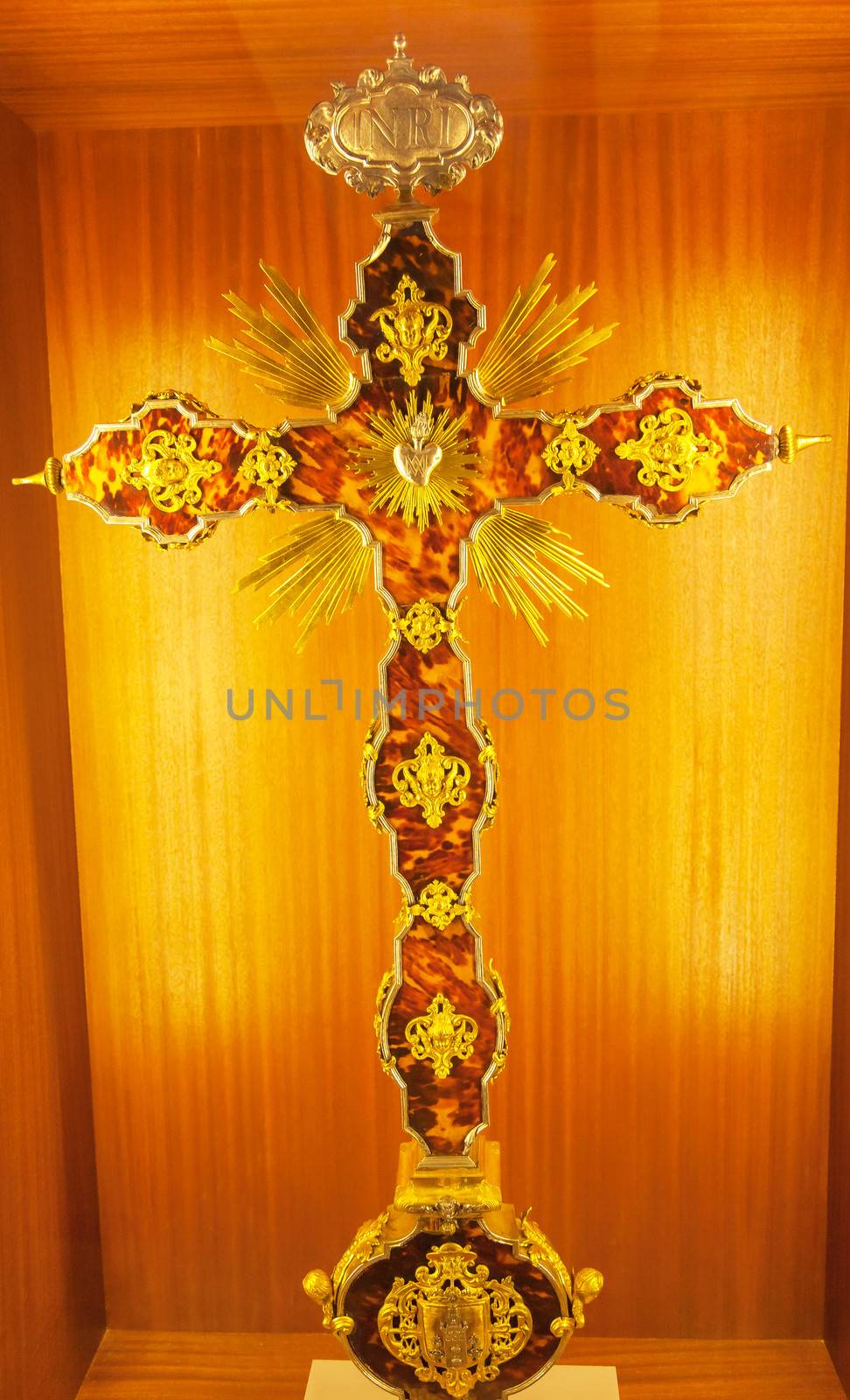 Ornate Golden Cross Seville Cathedral Spain by bill_perry