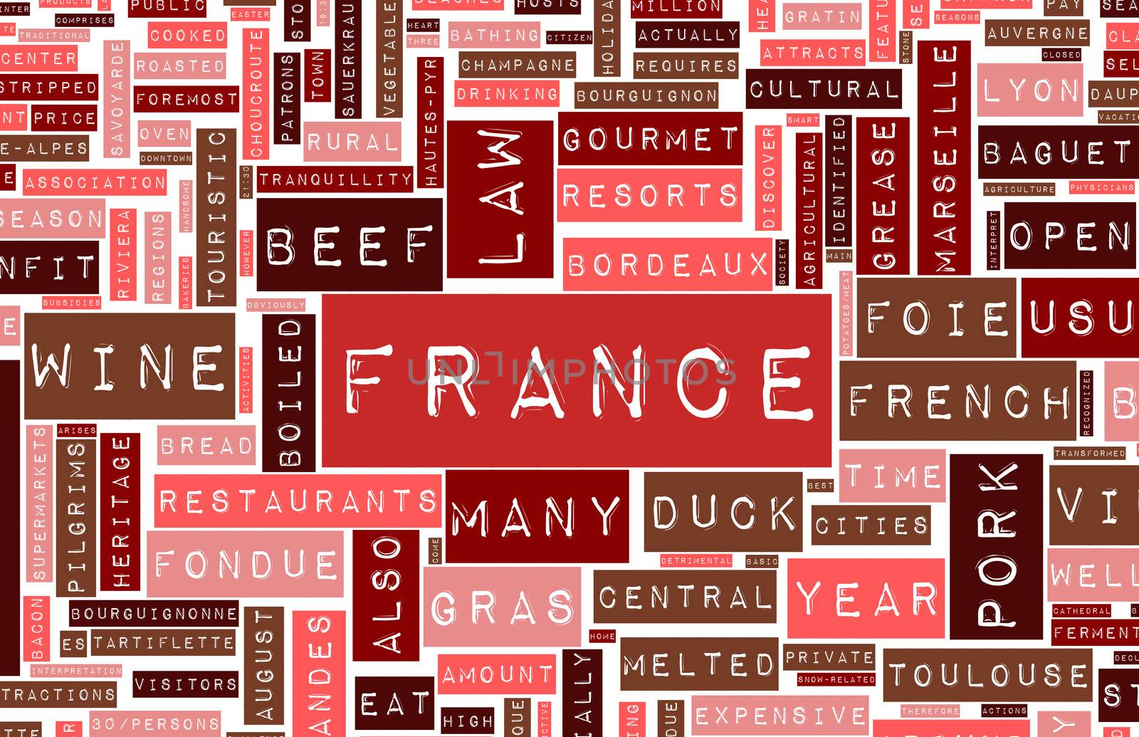 Holiday in France Tourism Concept as Art