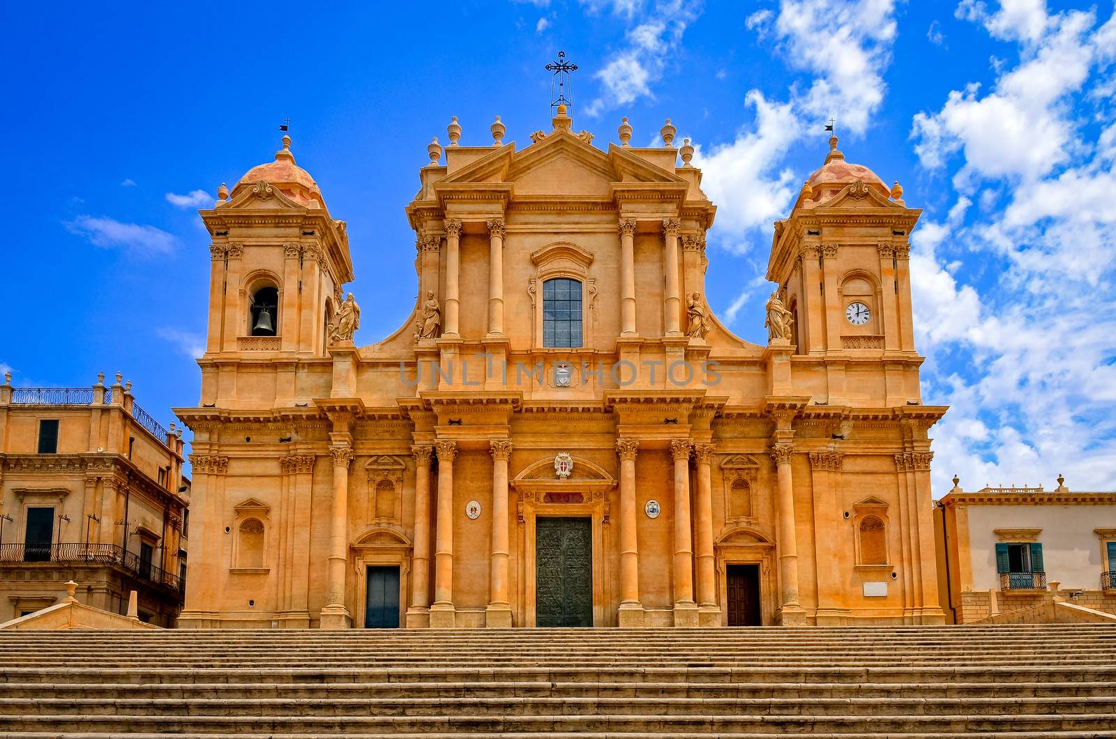 Baroque style cathedral in old town Noto, Sicily by martinm303