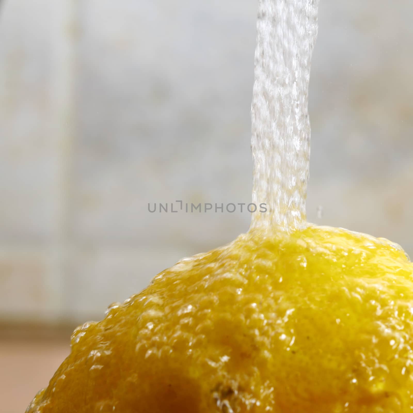 water bubbles blose up on white background