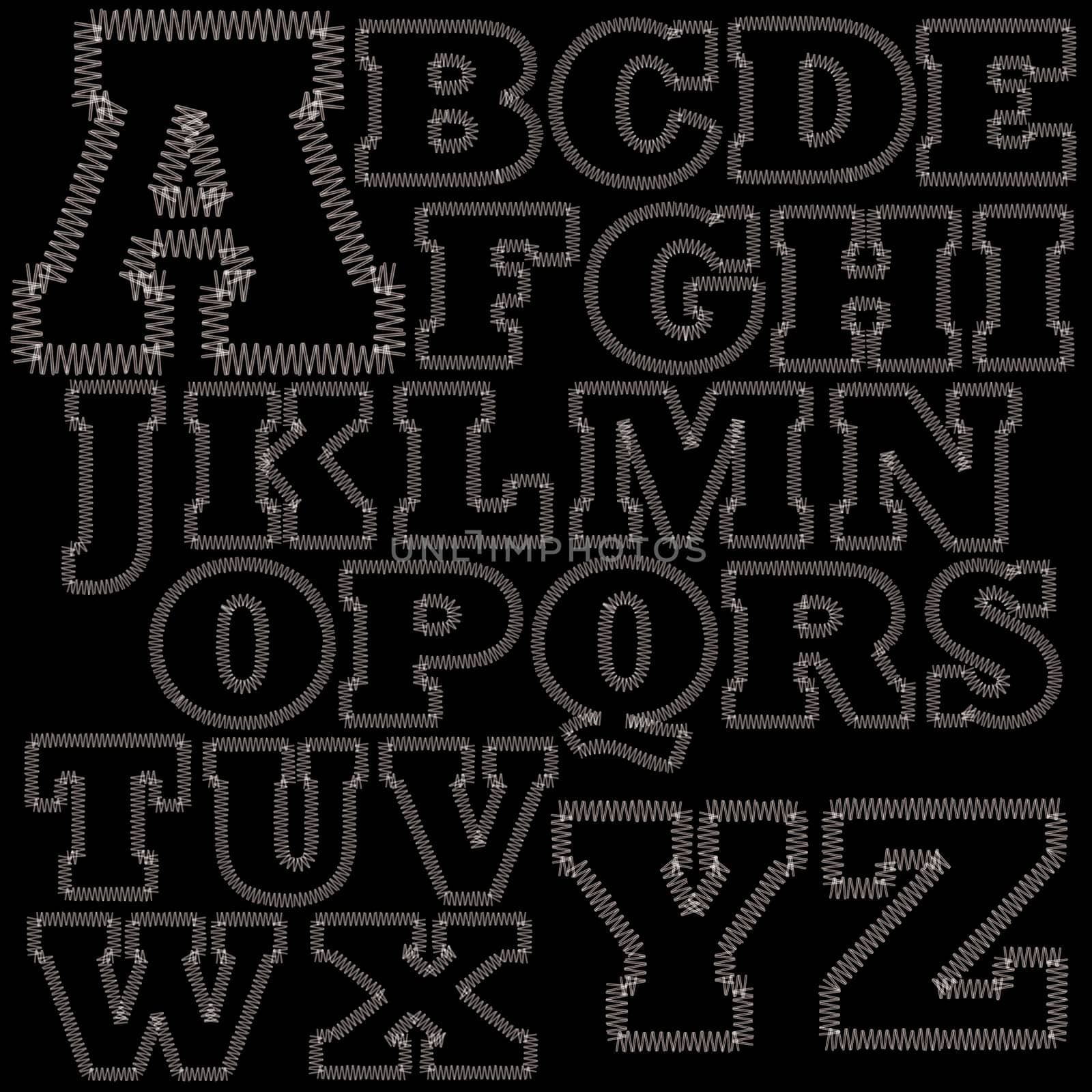 Set of Stitches Alphabet A-Z