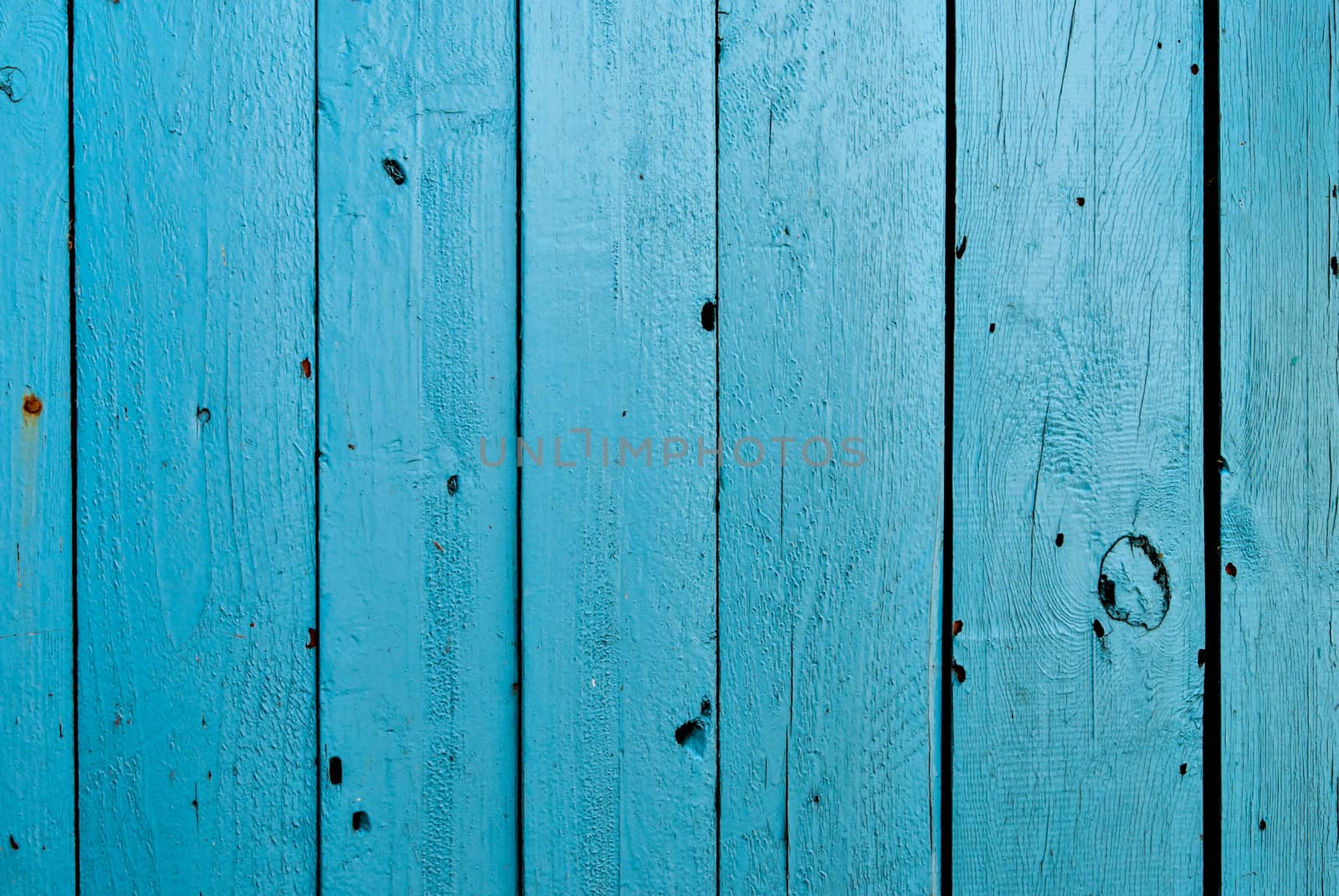 old blue wooden fence background