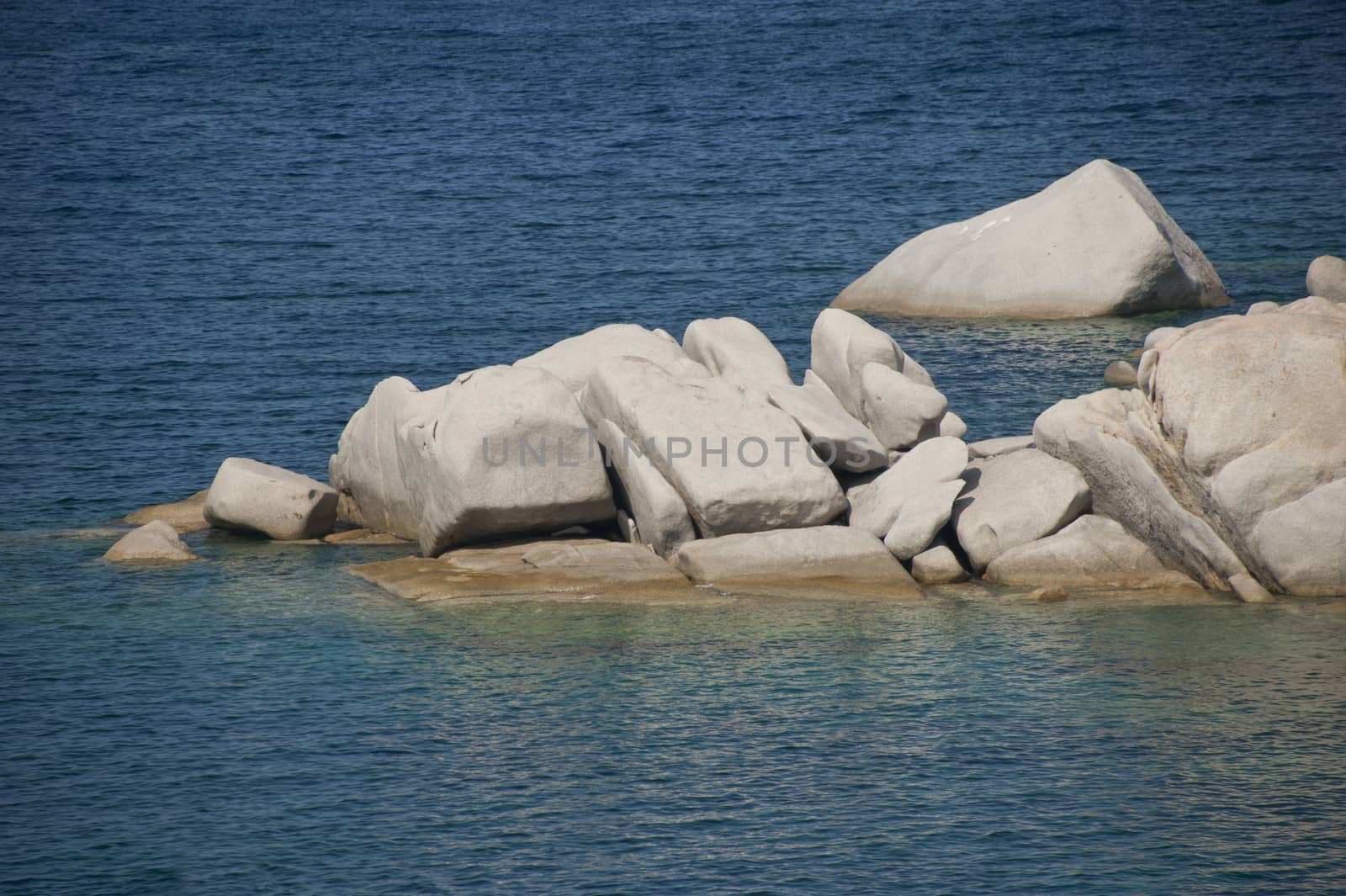 The cliffs and the color of the sea in La Marmorata, near Santa Teresa di Gallura