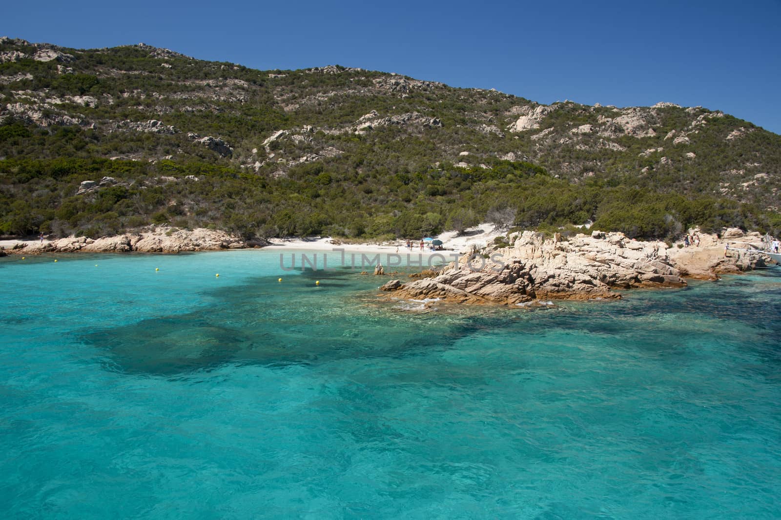 The coastline of Spargi, island in the archipelago of La Maddalena, Sardinia, Italy