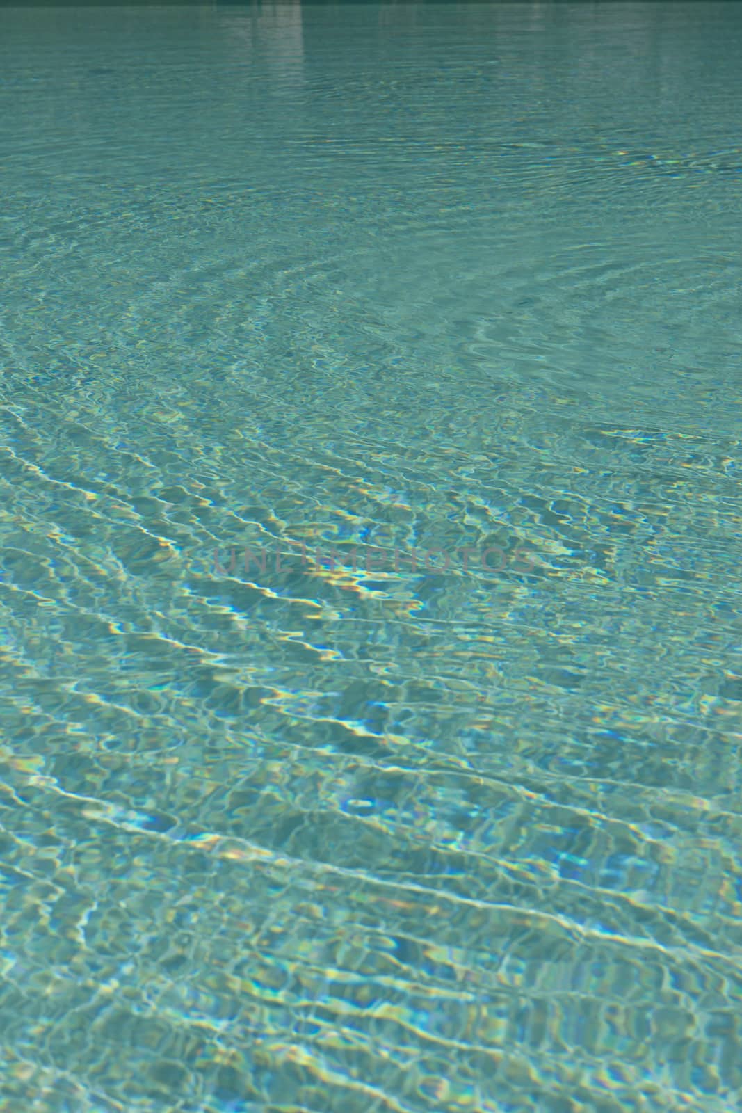 Reflection over water in a swimming pool