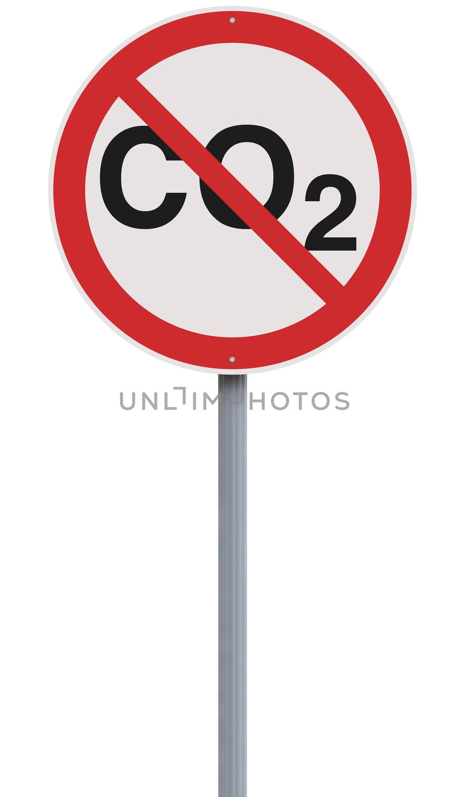 A conceptual road sign on environmental awareness