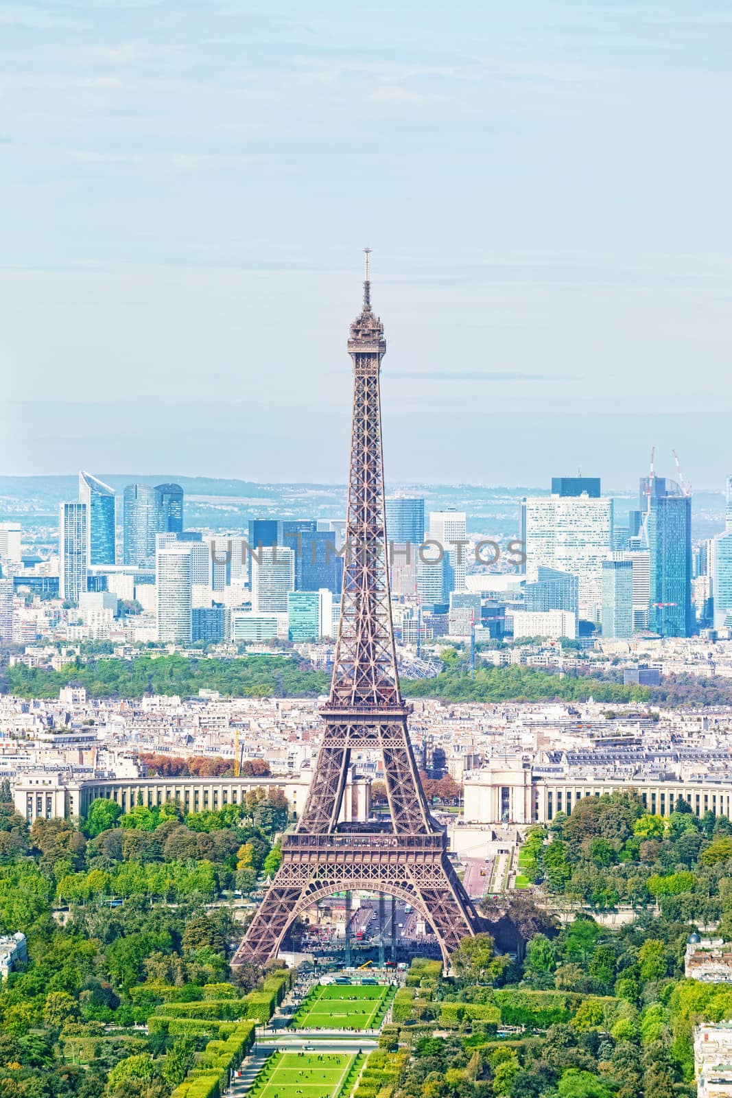 Eiffel Tower against the blue sky and clouds. Paris. by elena_shchipkova