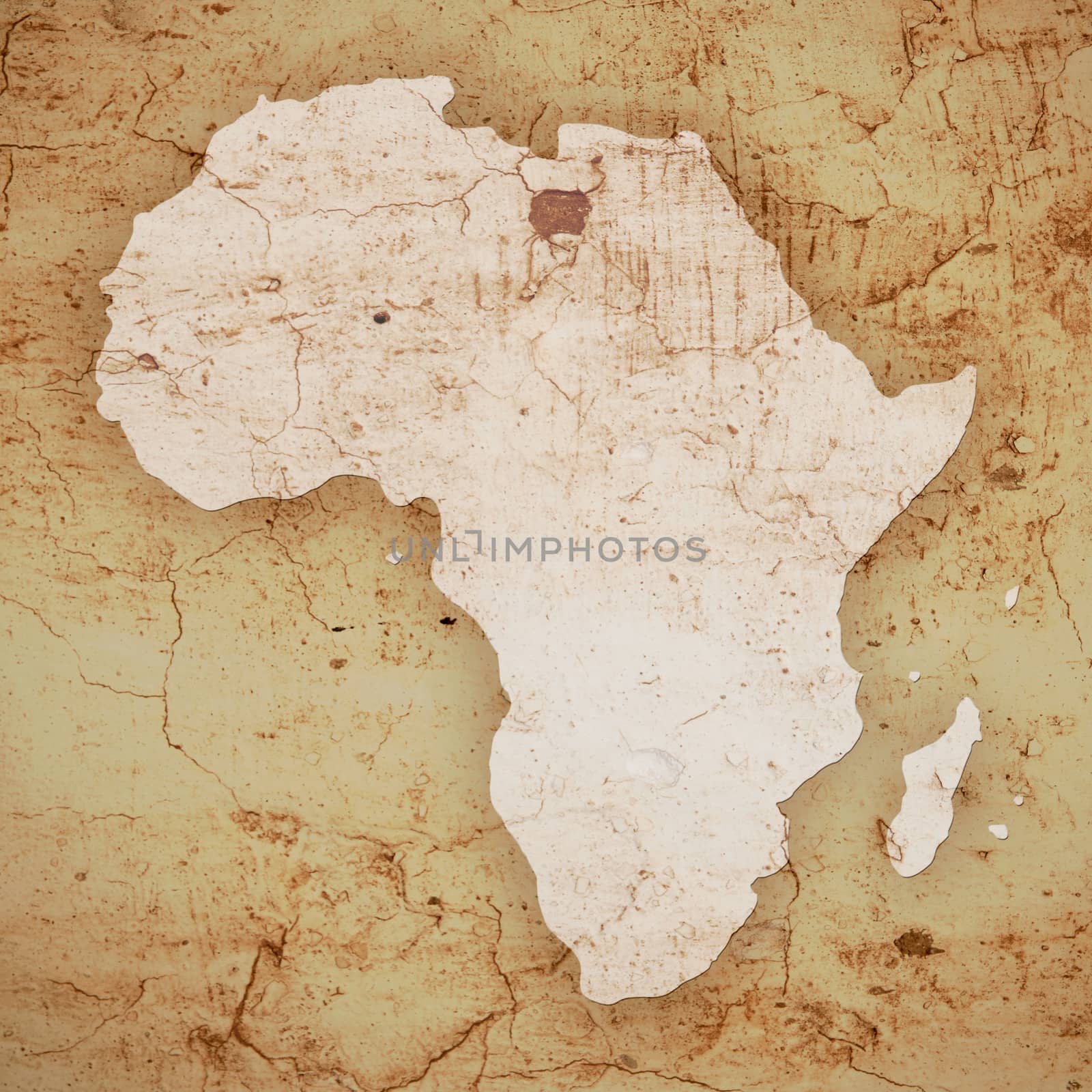textured map of africa