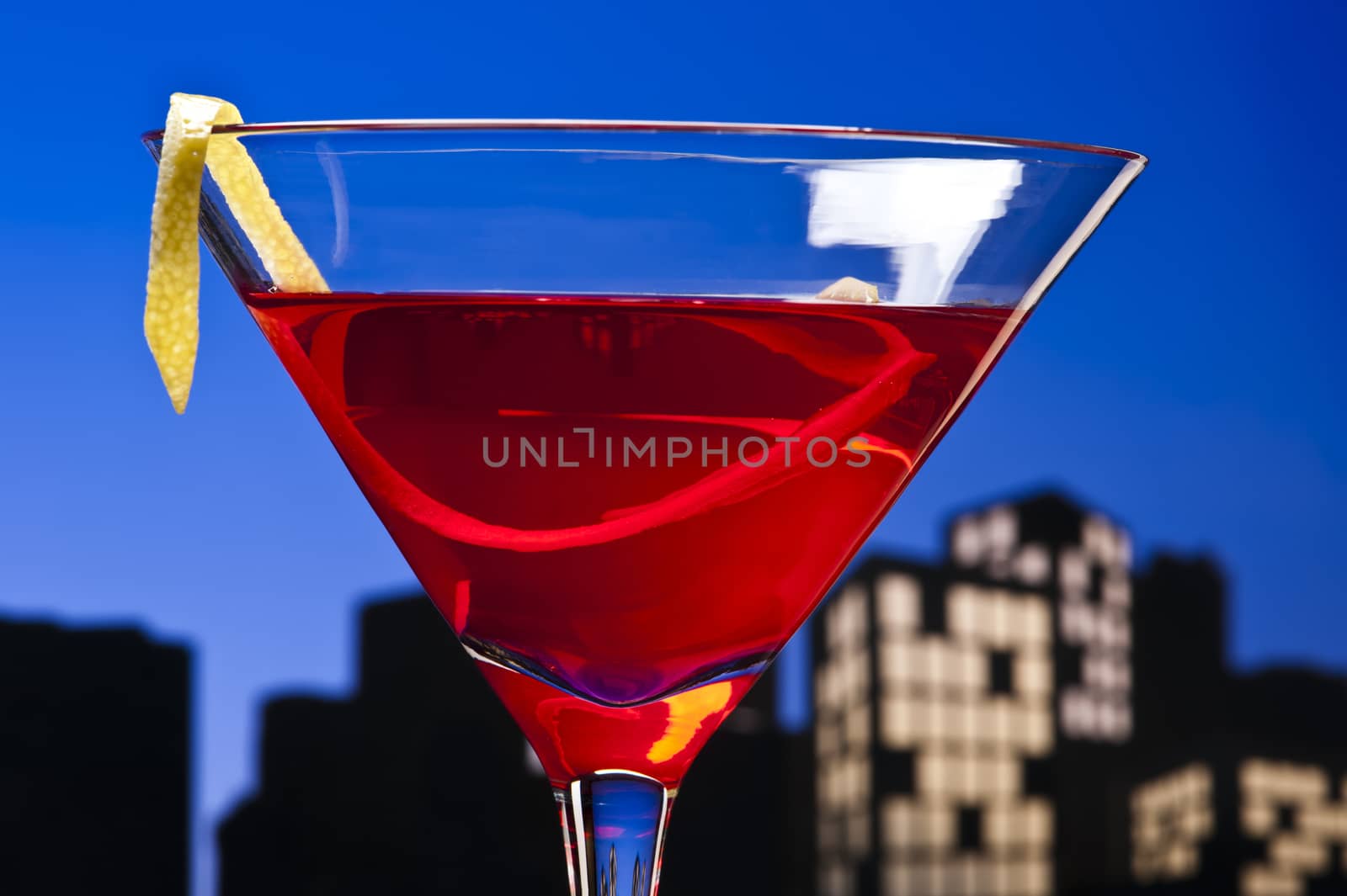 Metropolis Cosmopolitan Cocktail by 3523Studio