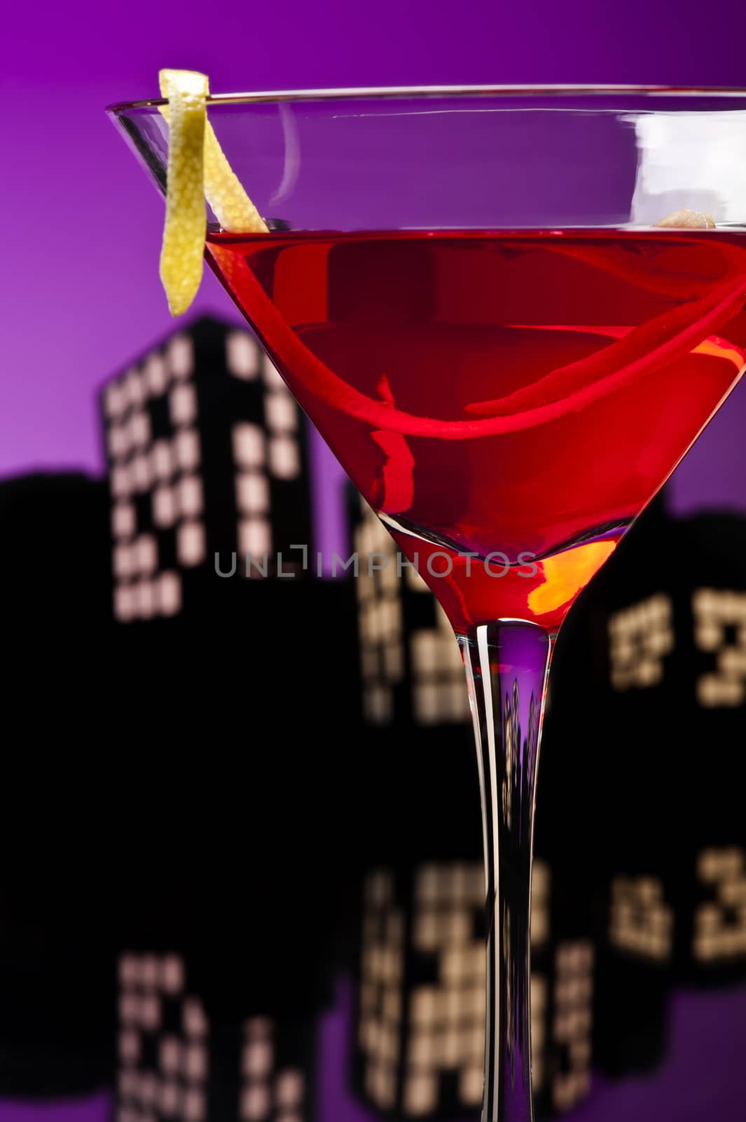 Metropolis Cosmopolitan Cocktail by 3523Studio
