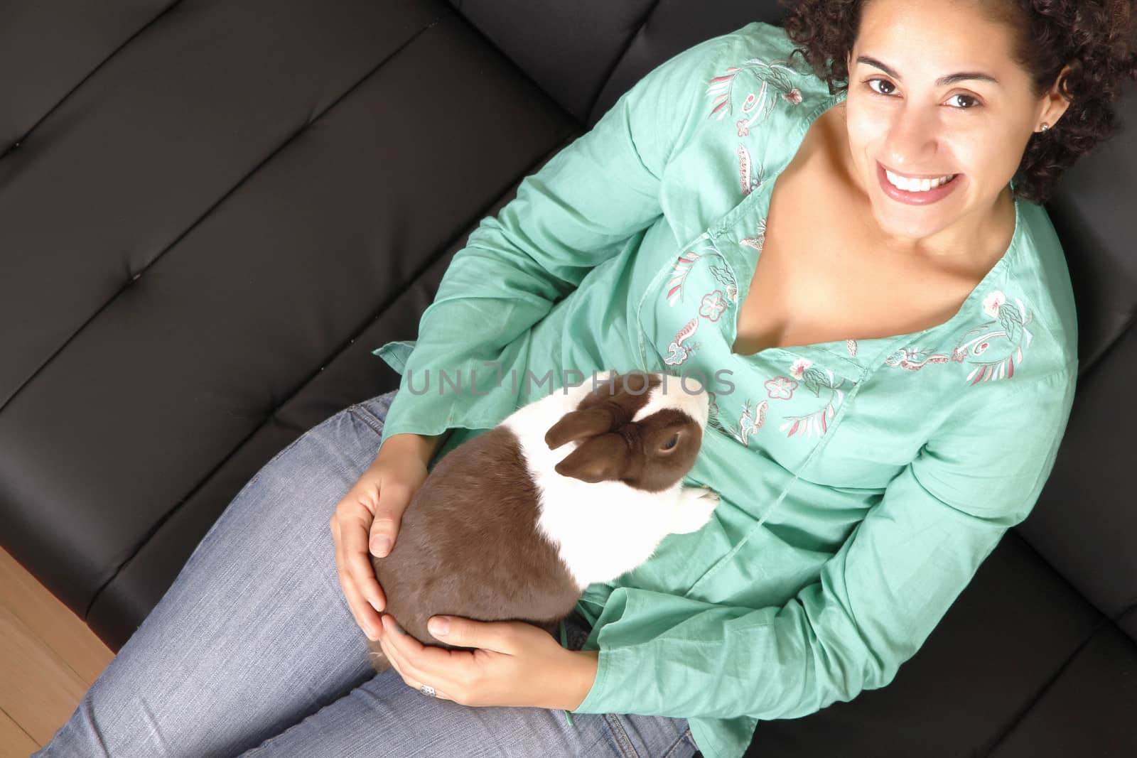 Brazilian girl with a Rabbit	 by Spectral