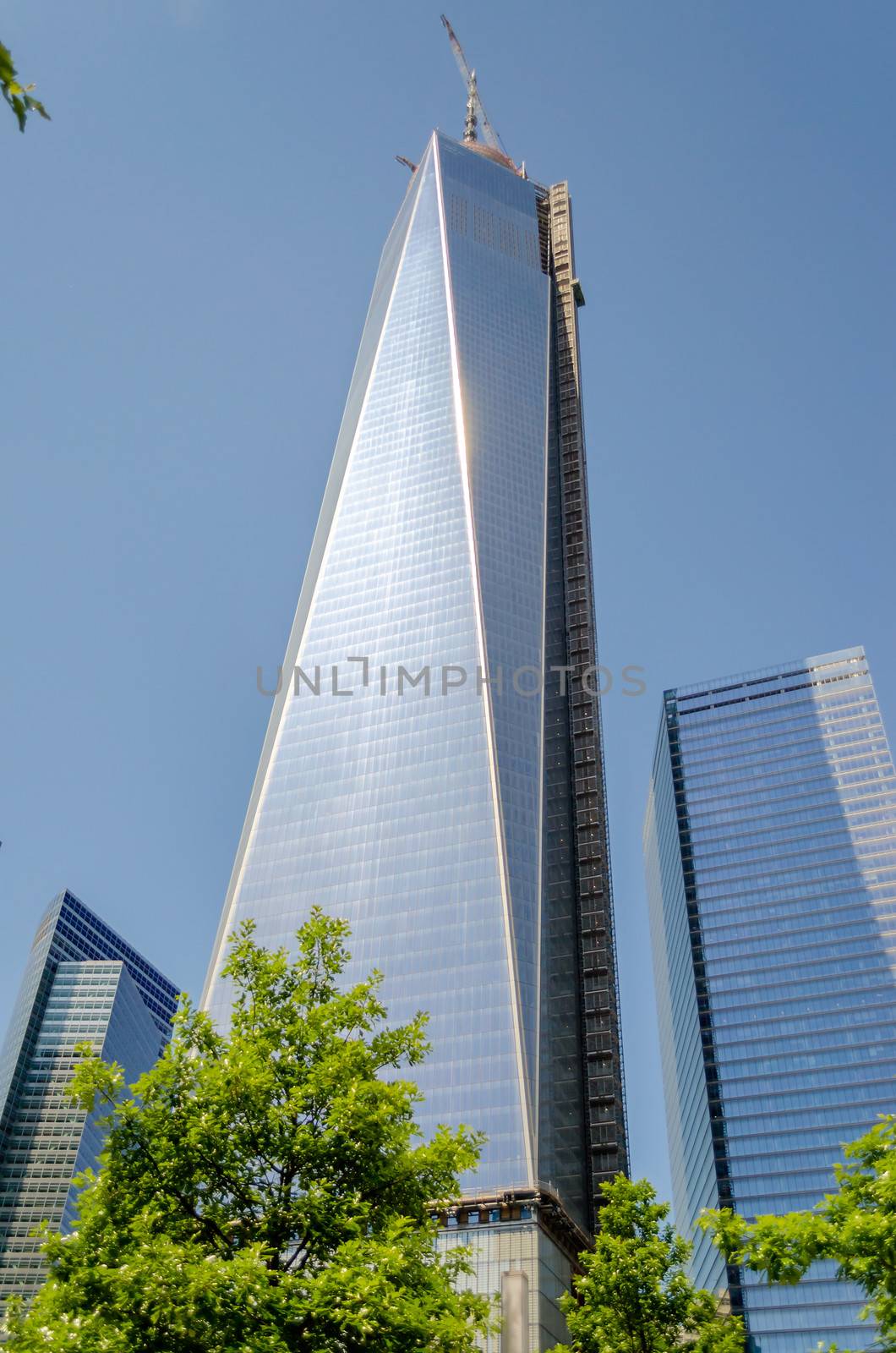 NEW YORK - MAY 27: One World Trade Center (also known as the Freedom Tower) is shown under construction on May 27, 2013 in New York City, New York. 