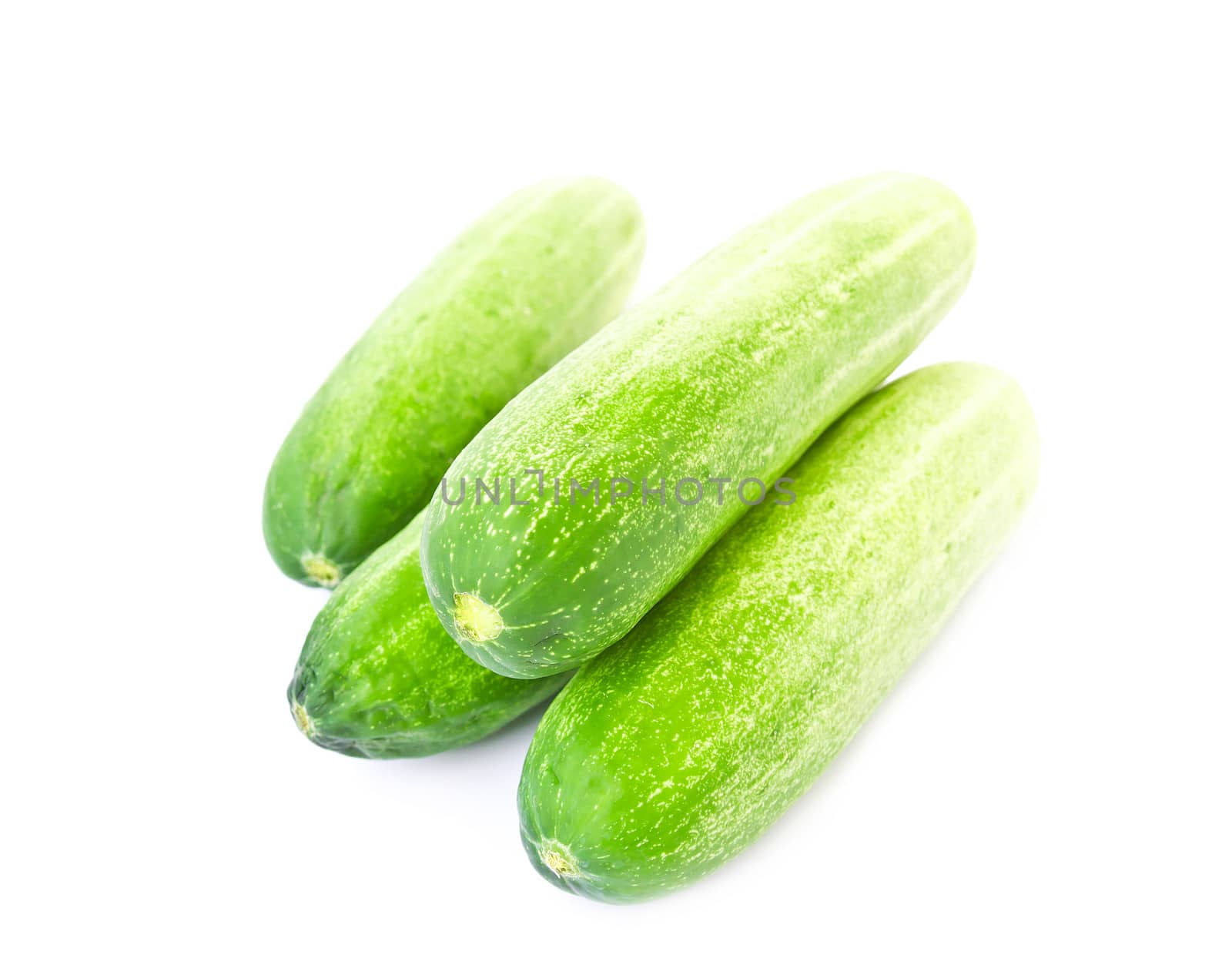 Cucumber isolated on white background