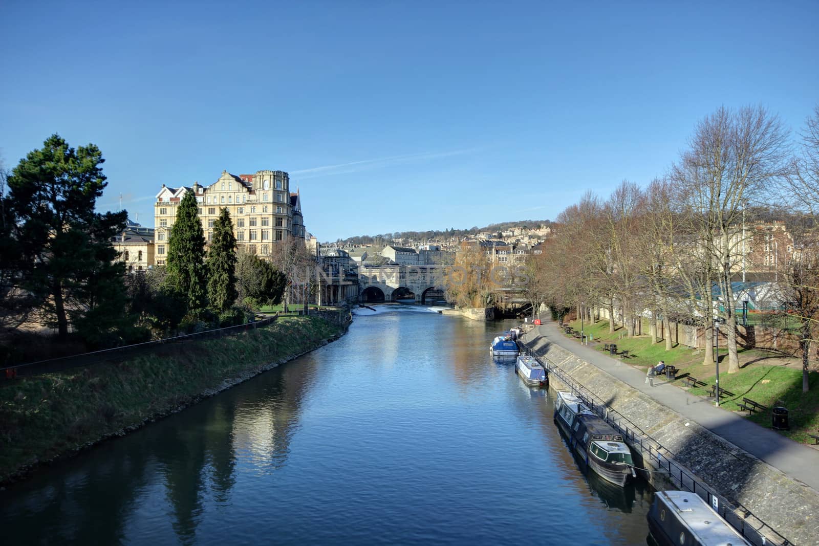 Roman baths at Avon England by olliemt