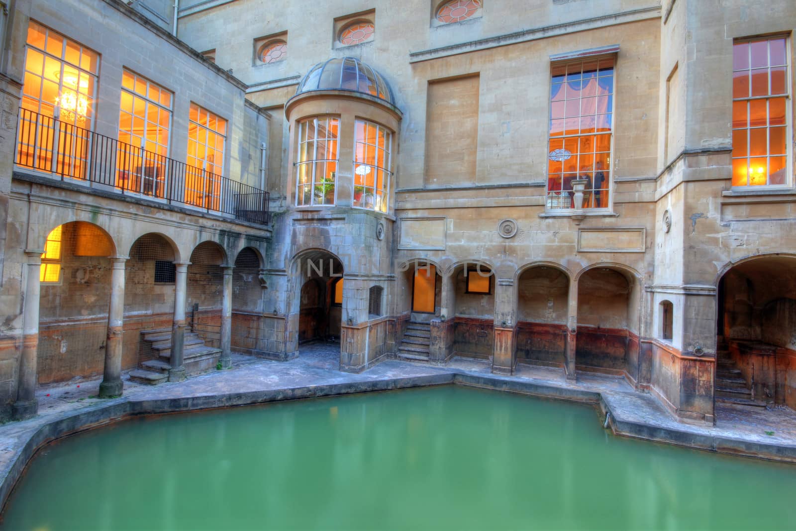 Roman baths at Avon England by olliemt